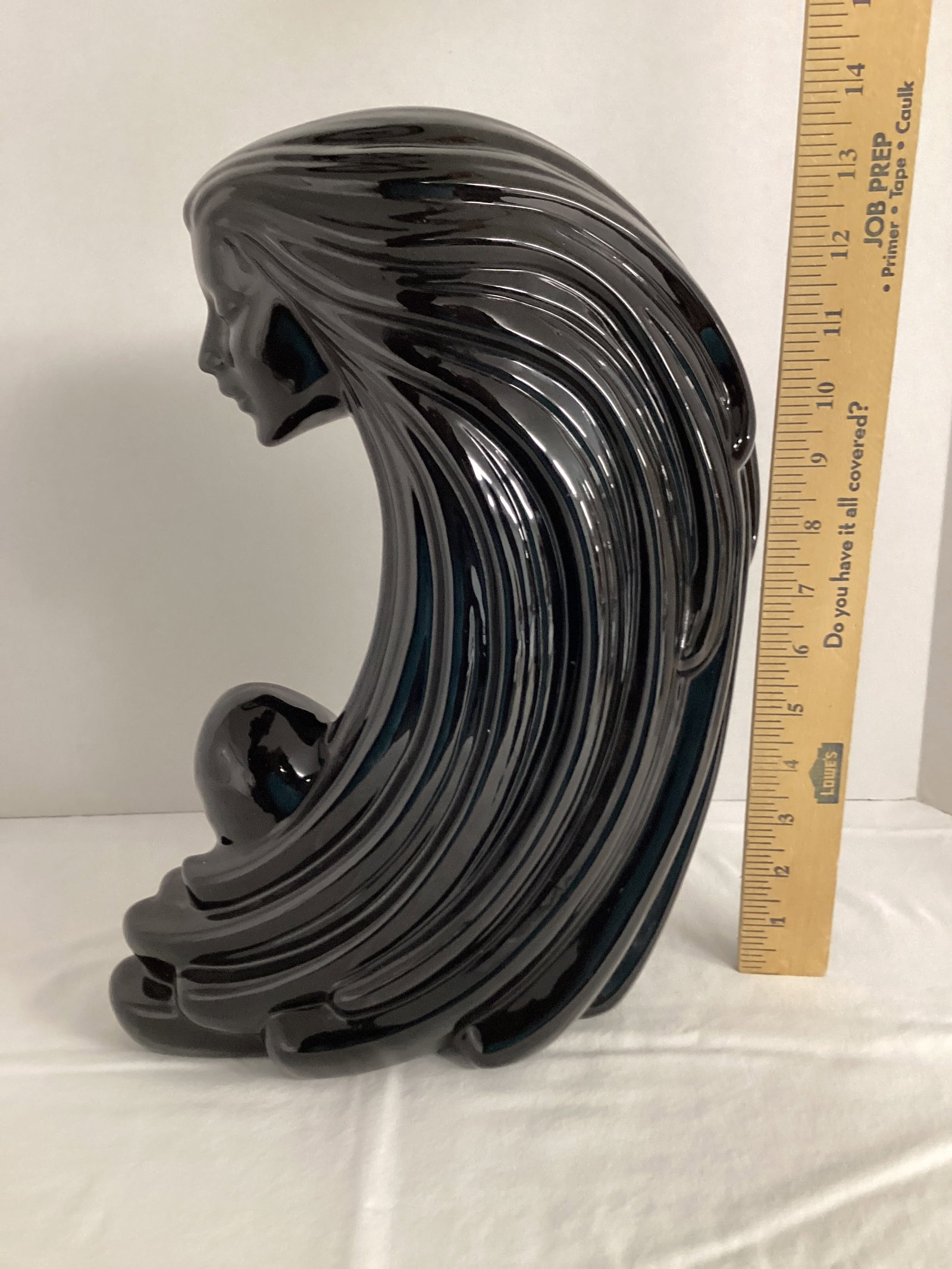 Art Deco Ceramic Mother and Baby Sculpture - 4