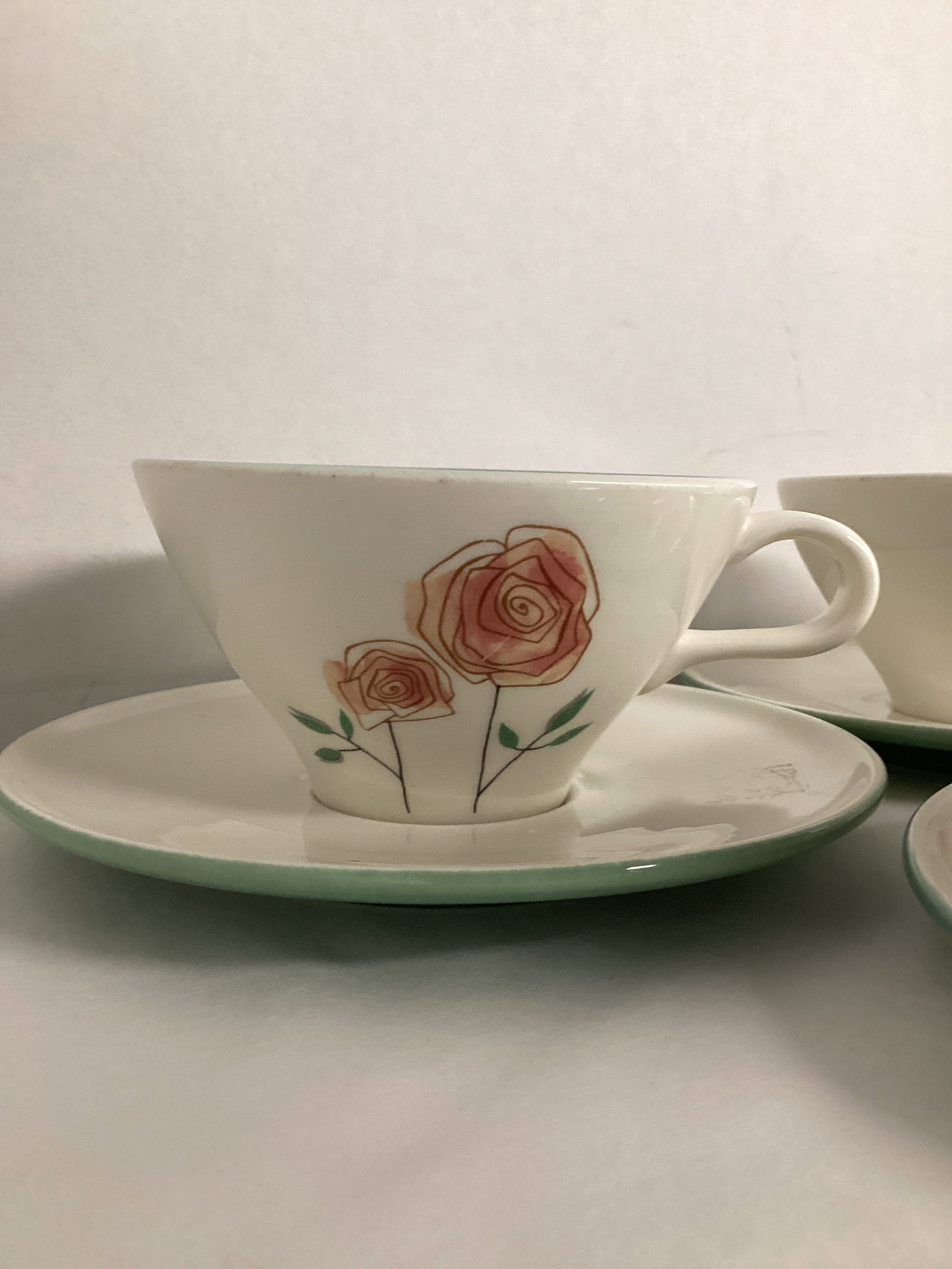 Set of Six Iroquois Ben Seibel Informal Cups and Saucers - 3