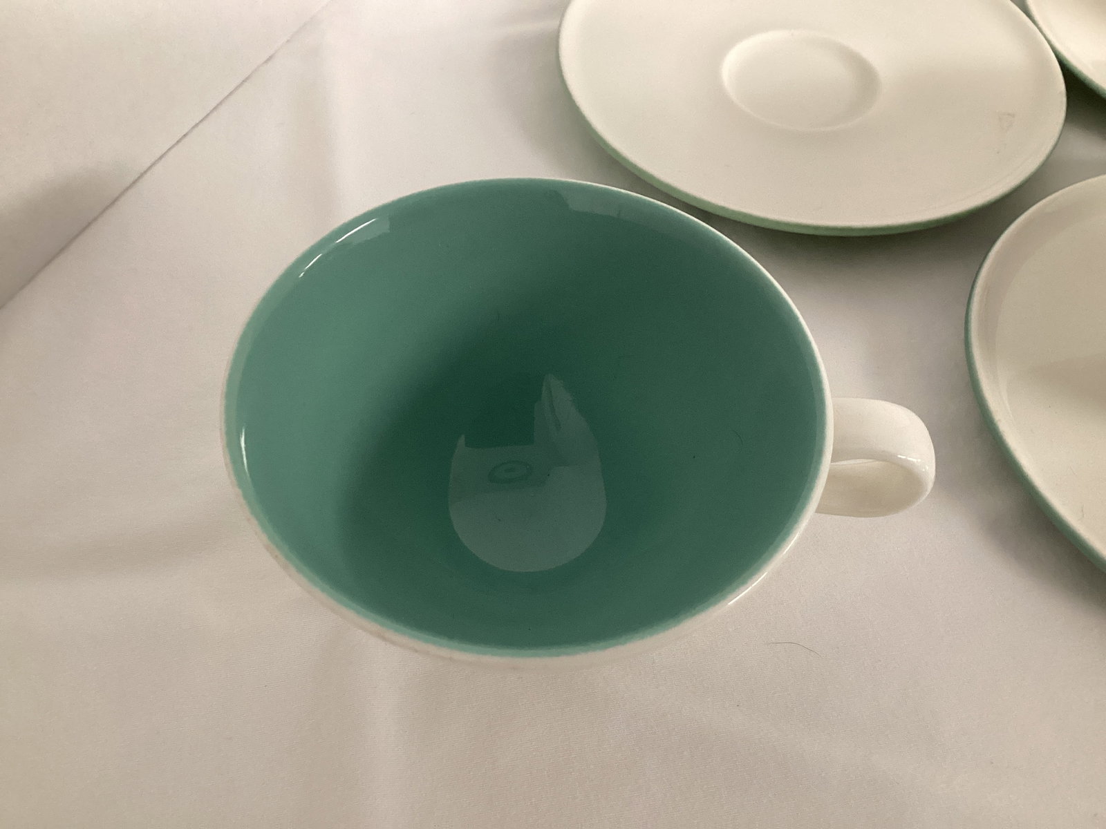 Set of Six Iroquois Ben Seibel Informal Cups and Saucers - 4