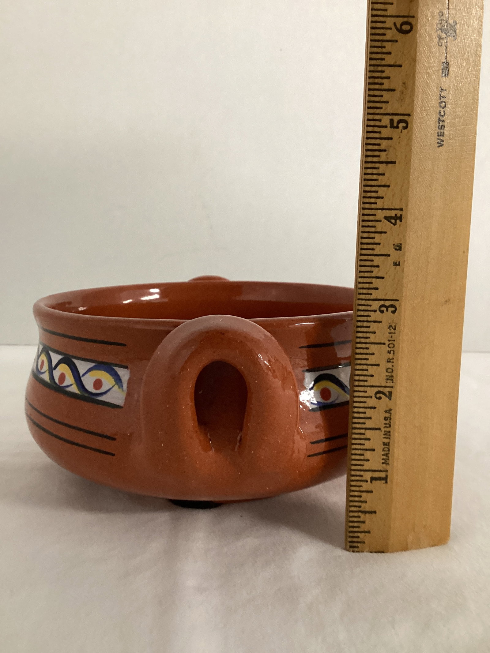 Pottery Handled Bowl - 3