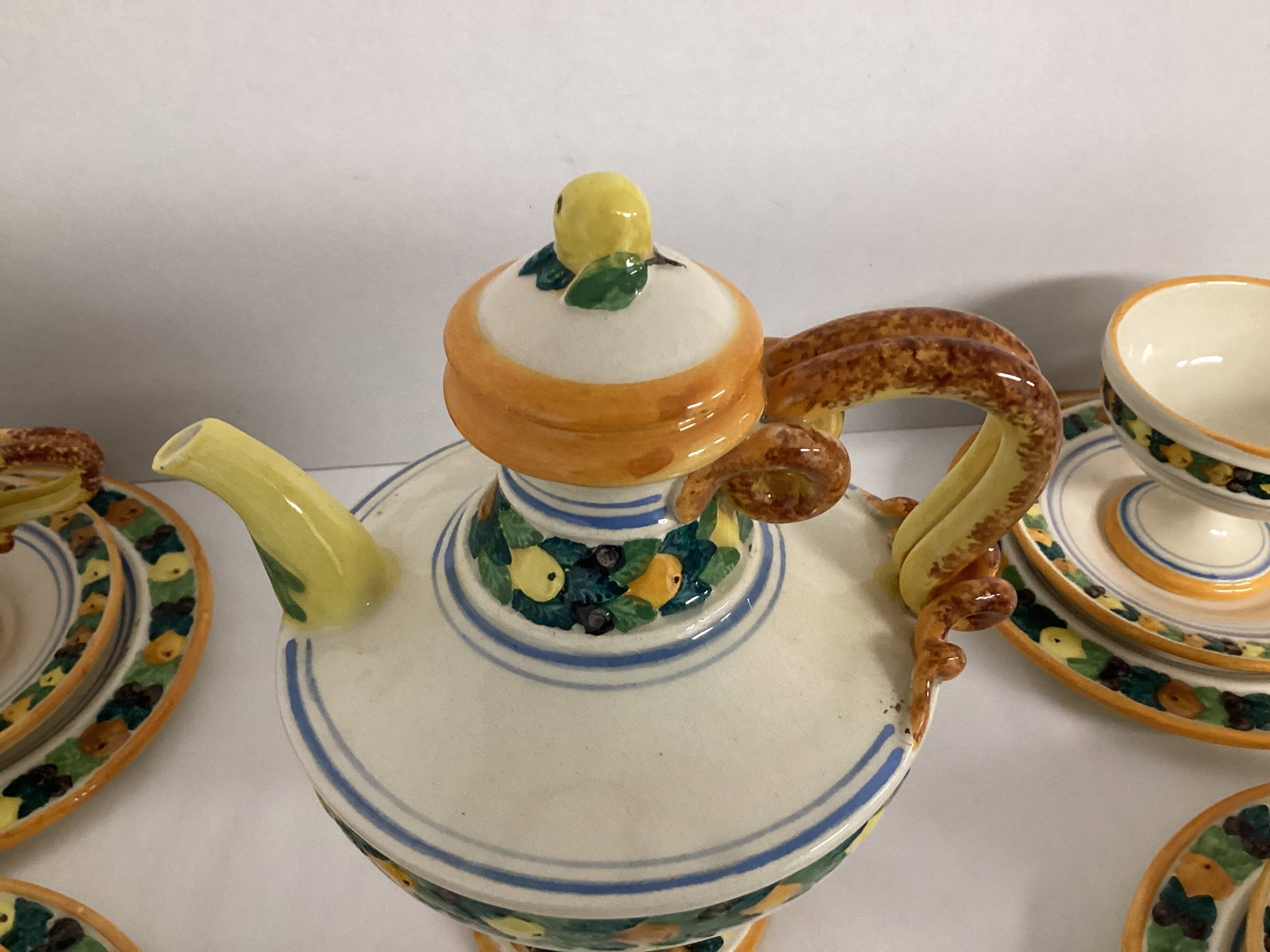 Antique Ardalt Della Robia Serving Set - 3