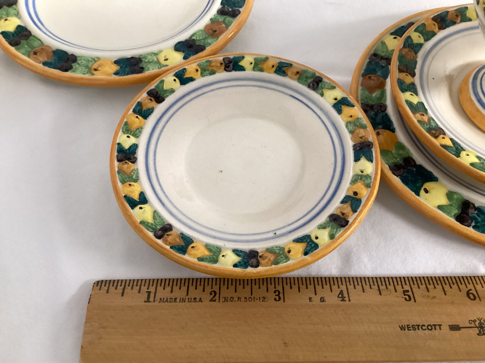 Antique Ardalt Della Robia Serving Set - 8