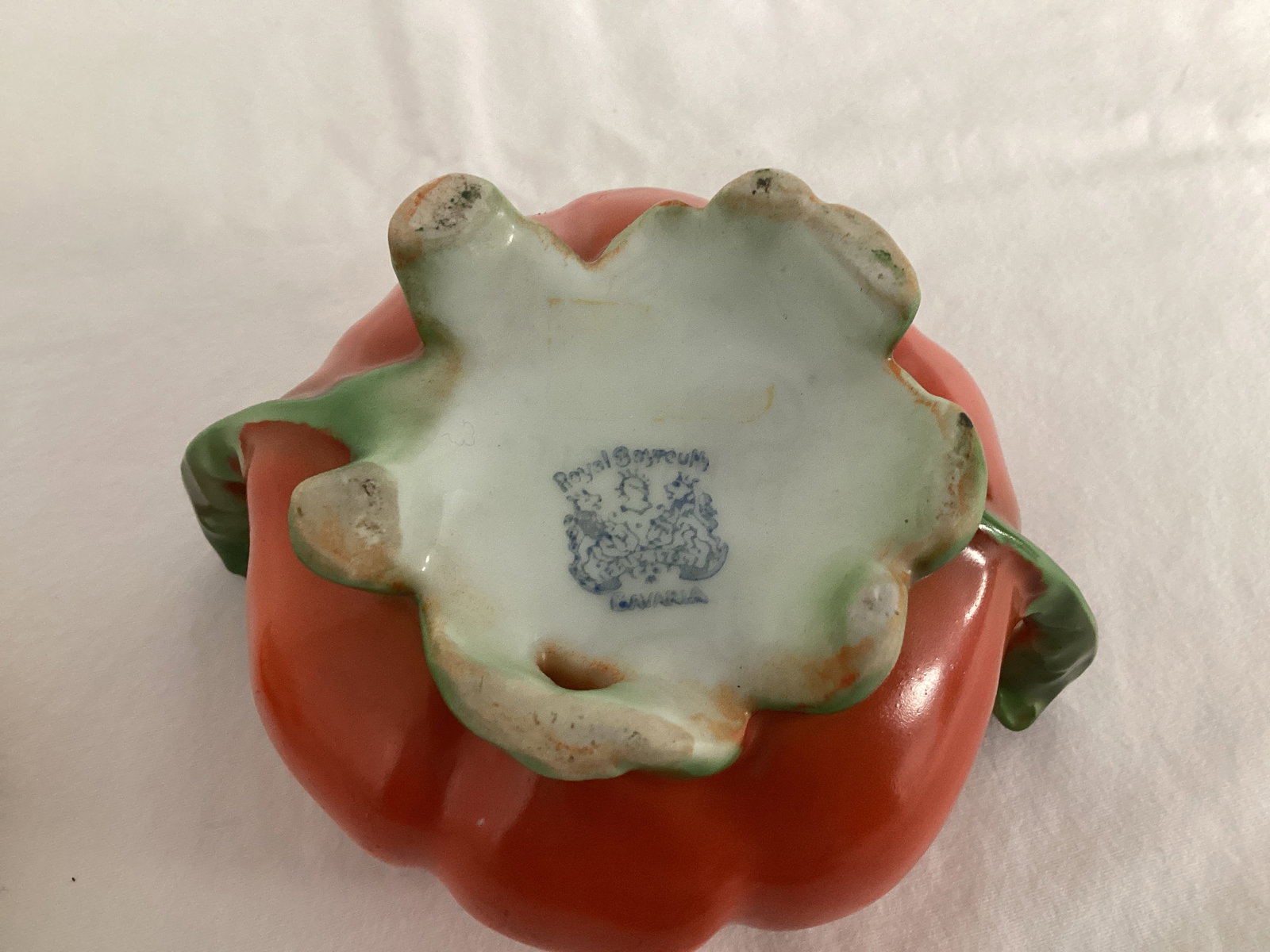 Royal Bayreuth Tomato Creamer, Sugar, and Condiment Pot - 13
