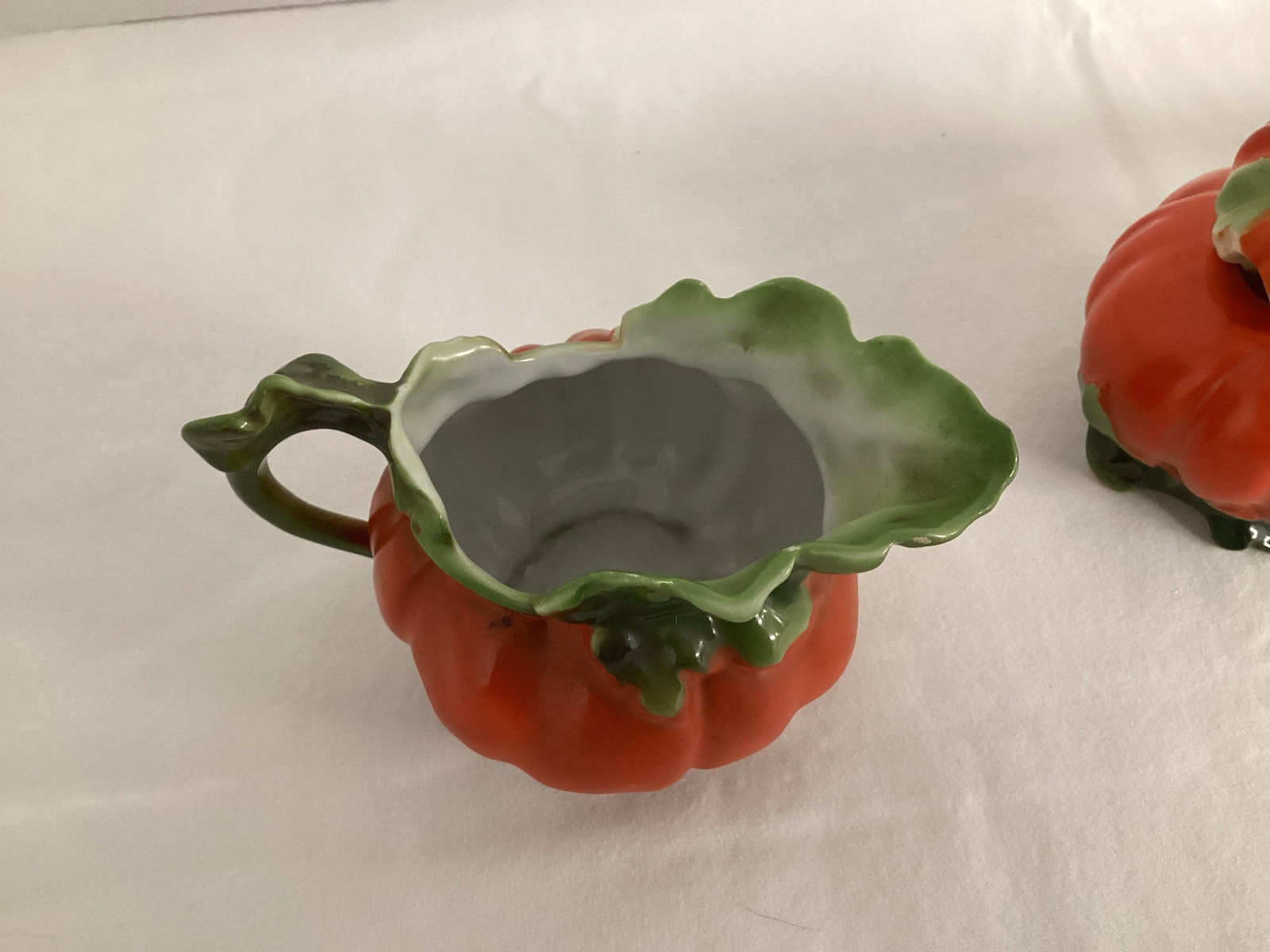Royal Bayreuth Tomato Creamer, Sugar, and Condiment Pot - 3