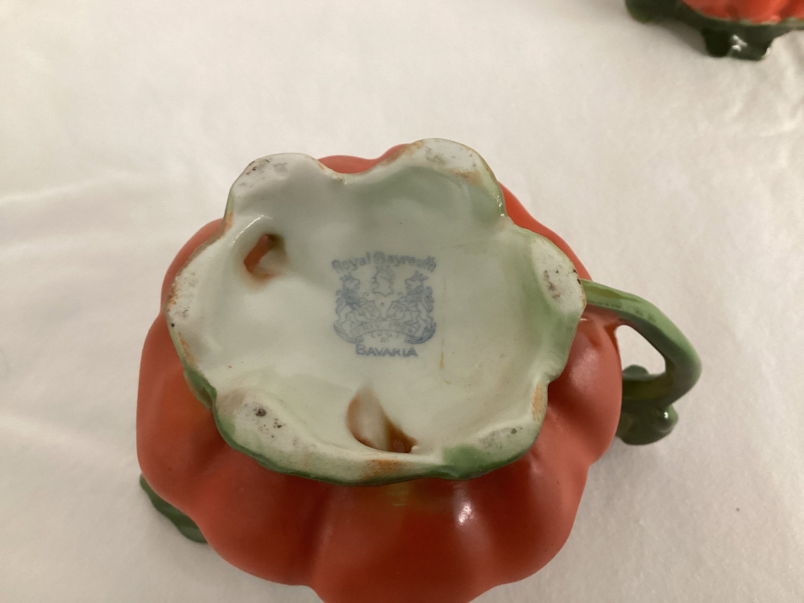 Royal Bayreuth Tomato Creamer, Sugar, and Condiment Pot - 4
