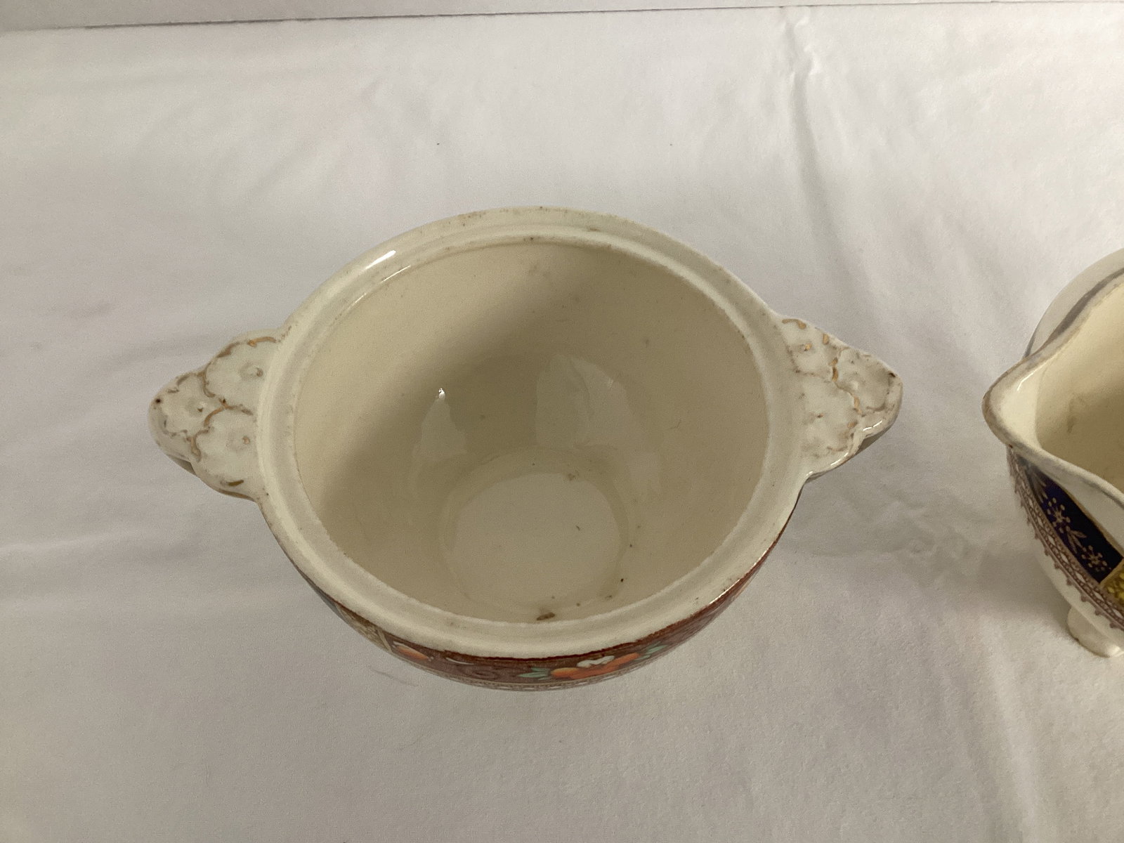 Queen Mary J&G Meakin Bowls, Creamer, Sugar, Teacups - 10