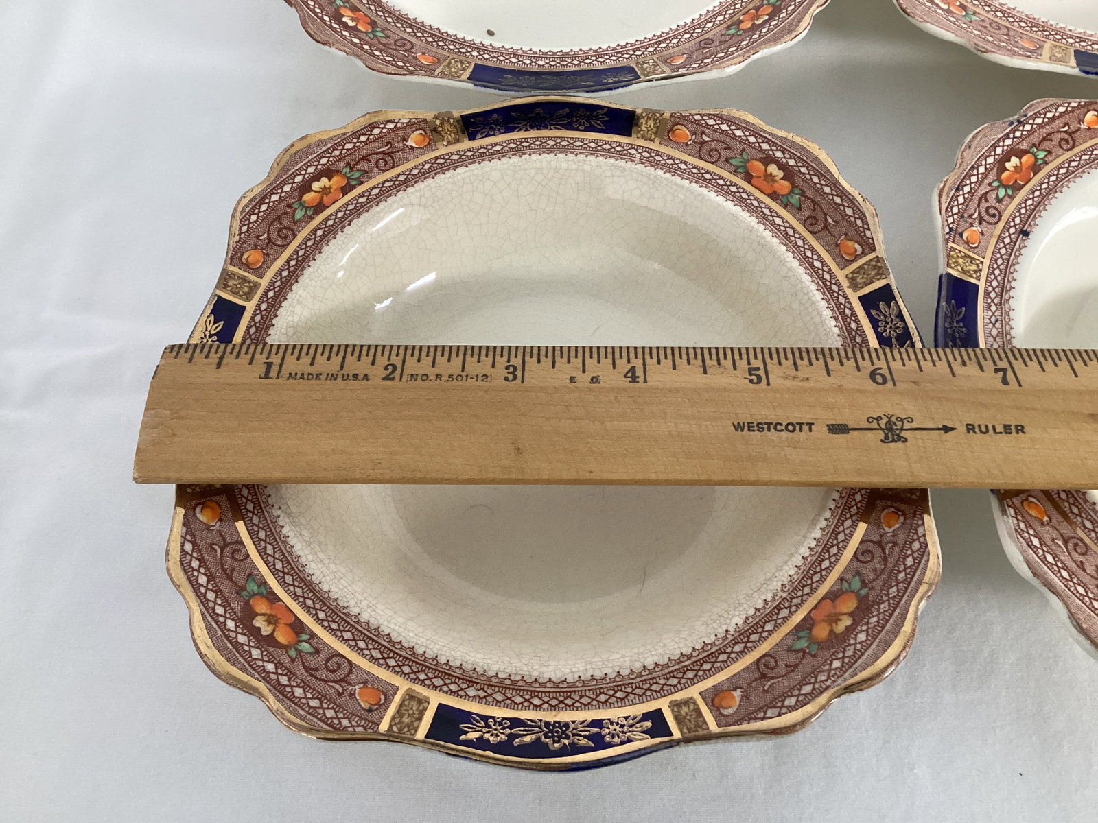 Queen Mary J&G Meakin Bowls, Creamer, Sugar, Teacups - 5