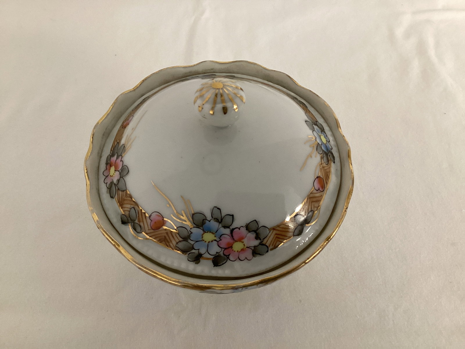 Hand Painted Nippon Footed Dish - 2
