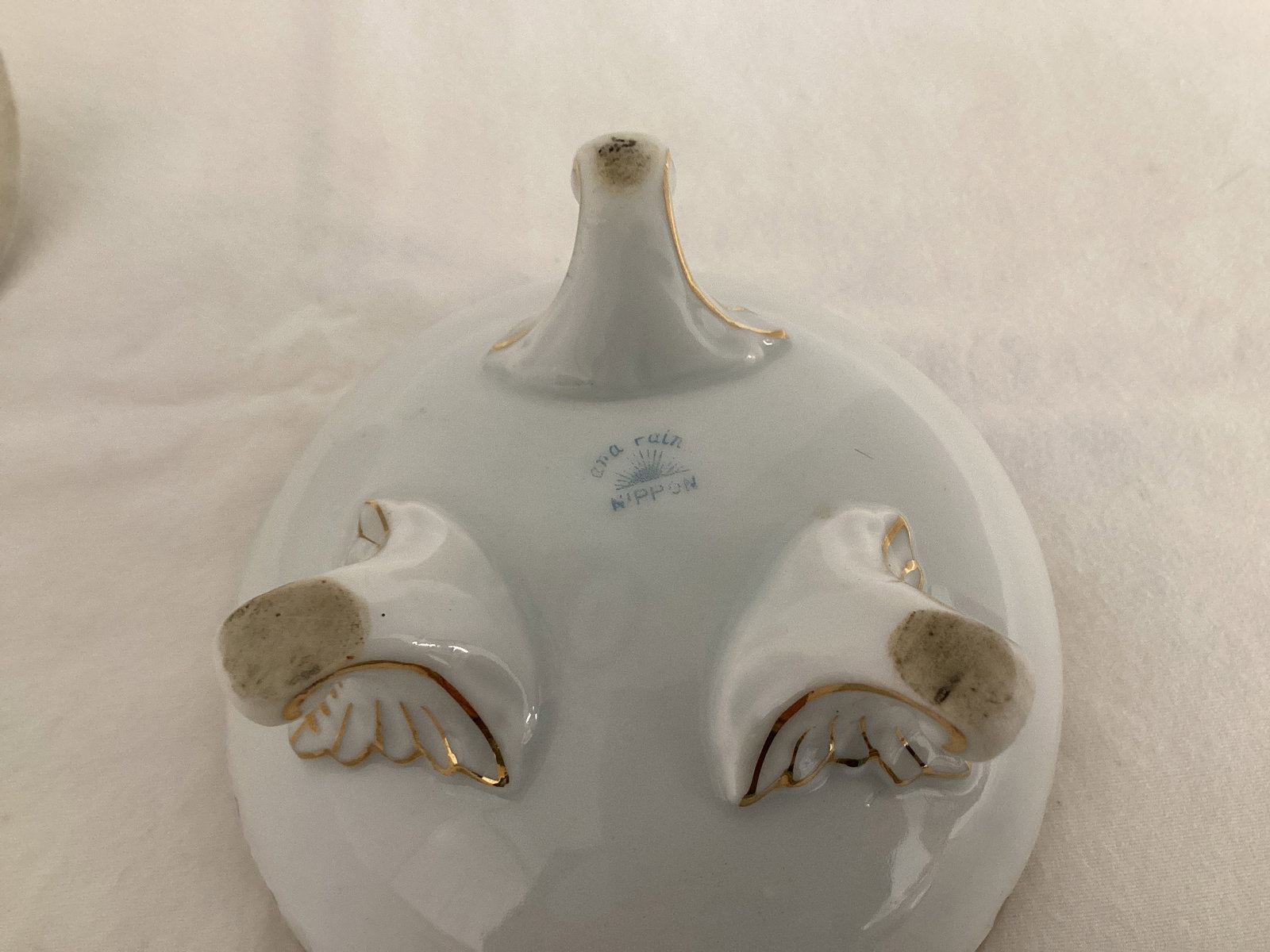 Hand Painted Nippon Footed Dish - 4