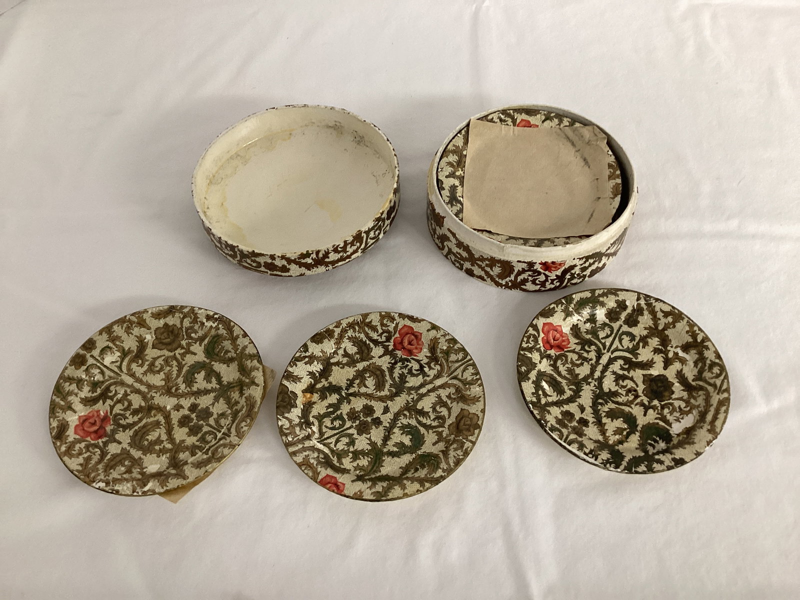 Vintage Alcohol Proof Coasters in Case - 2