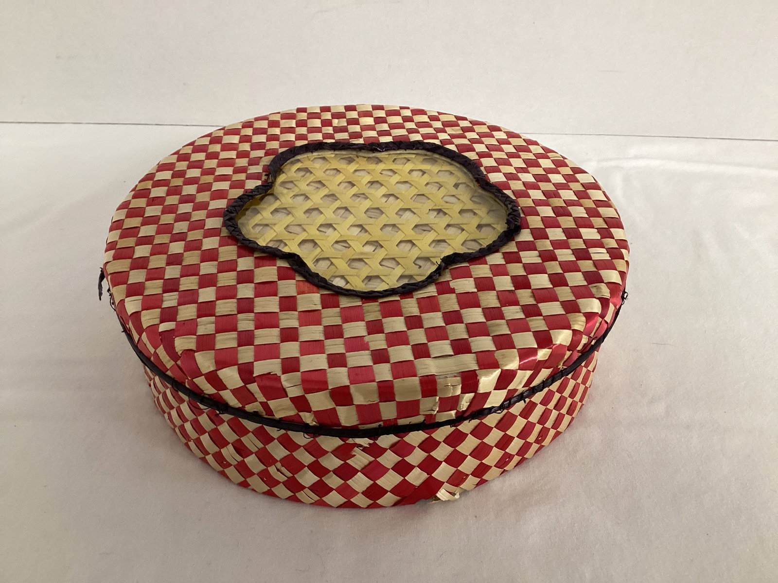 Set of Small Woven Placemats: 7 1/2" diameter 