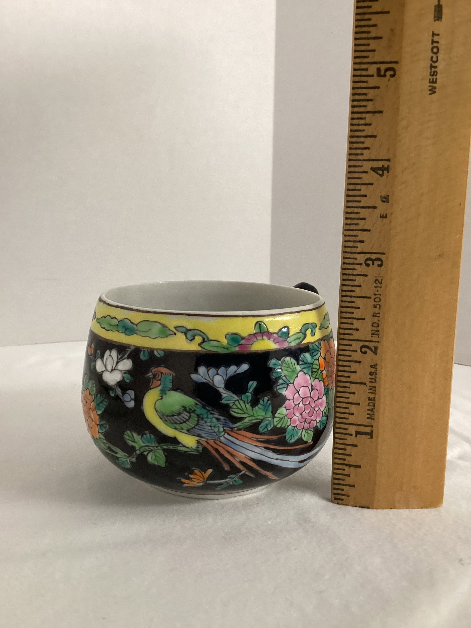 Asian Pheasant Plate with Cup and Saucer - 6