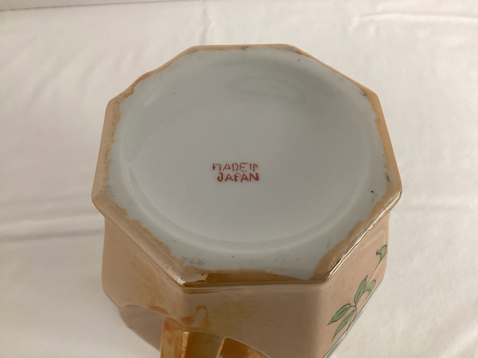 Lusterware Japanese Pitcher and Plate - 7