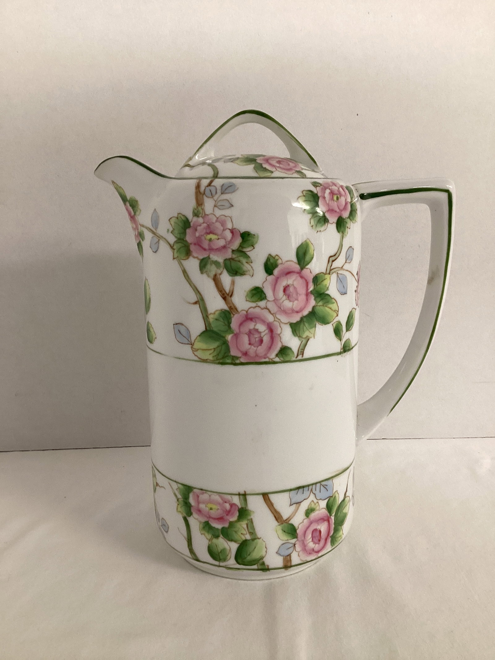 Hand Painted Nippon Pitcher: 8 1/2" h 