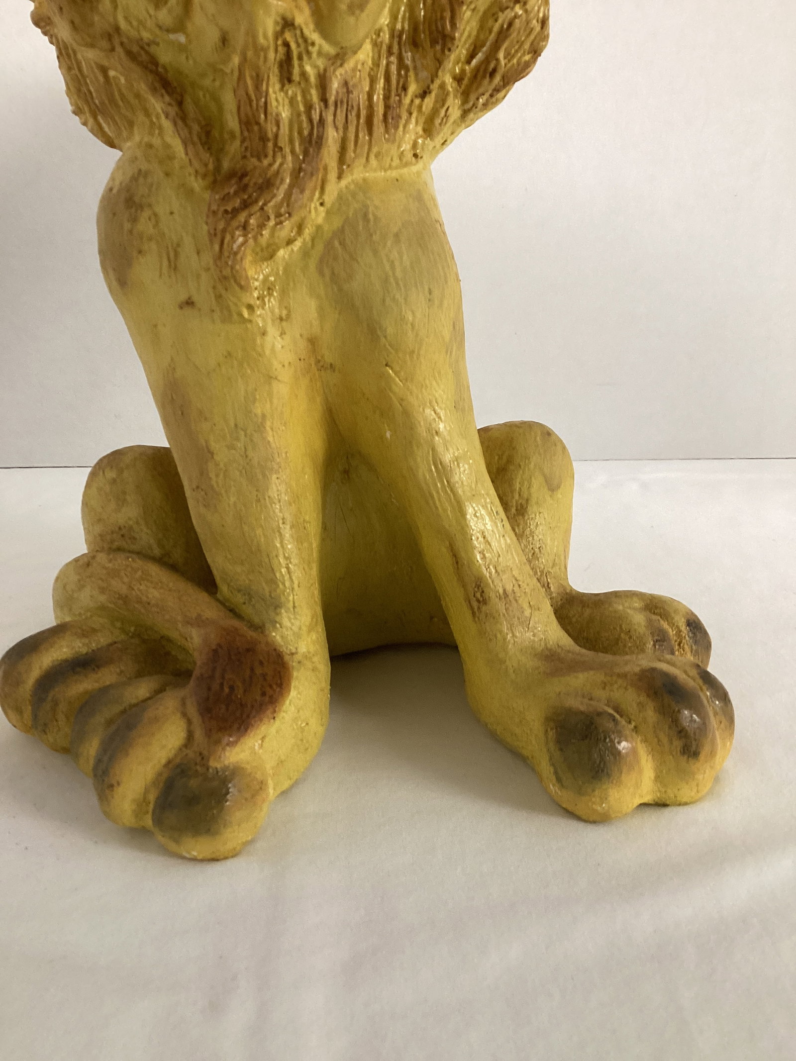 Vintage Chalkware Lion Coin Bank - 3