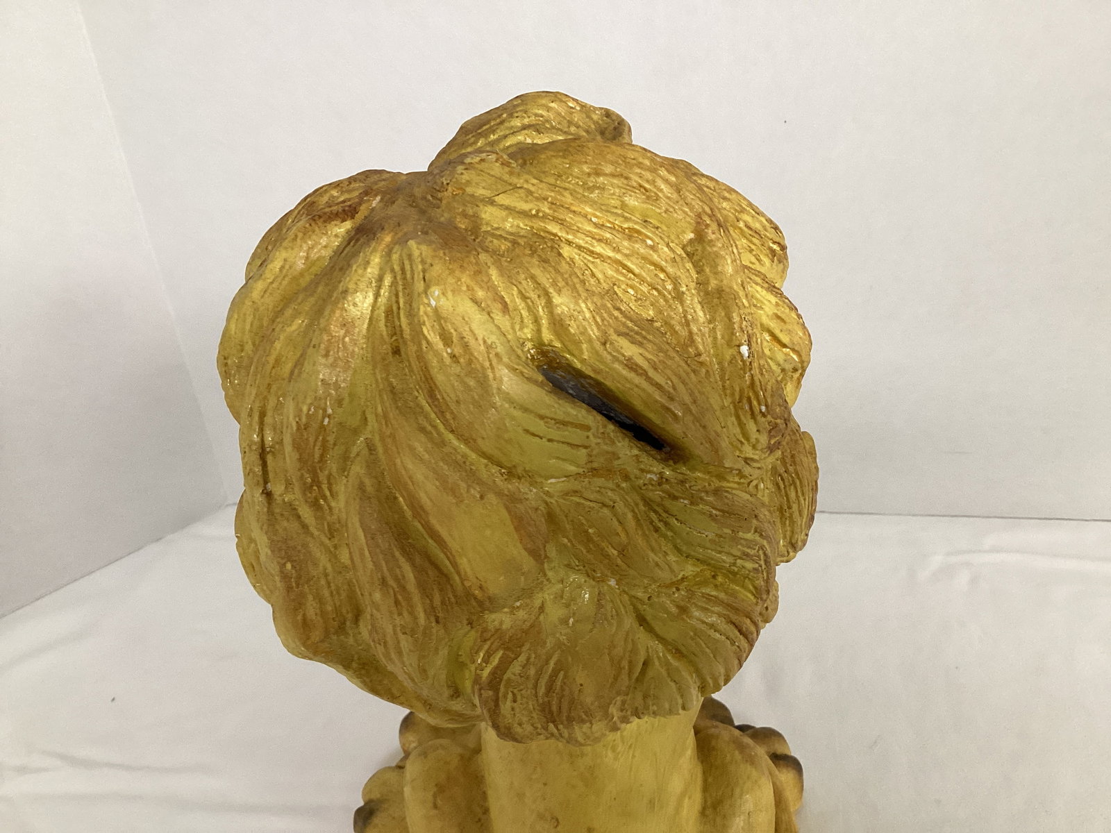 Vintage Chalkware Lion Coin Bank - 5