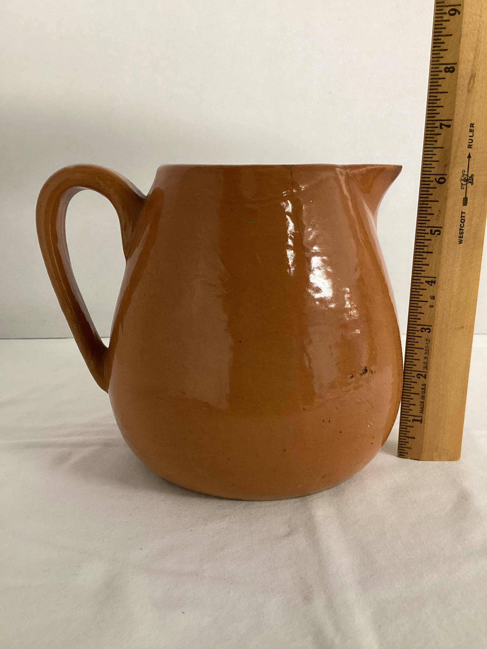 Antique Pottery Pitcher - 3