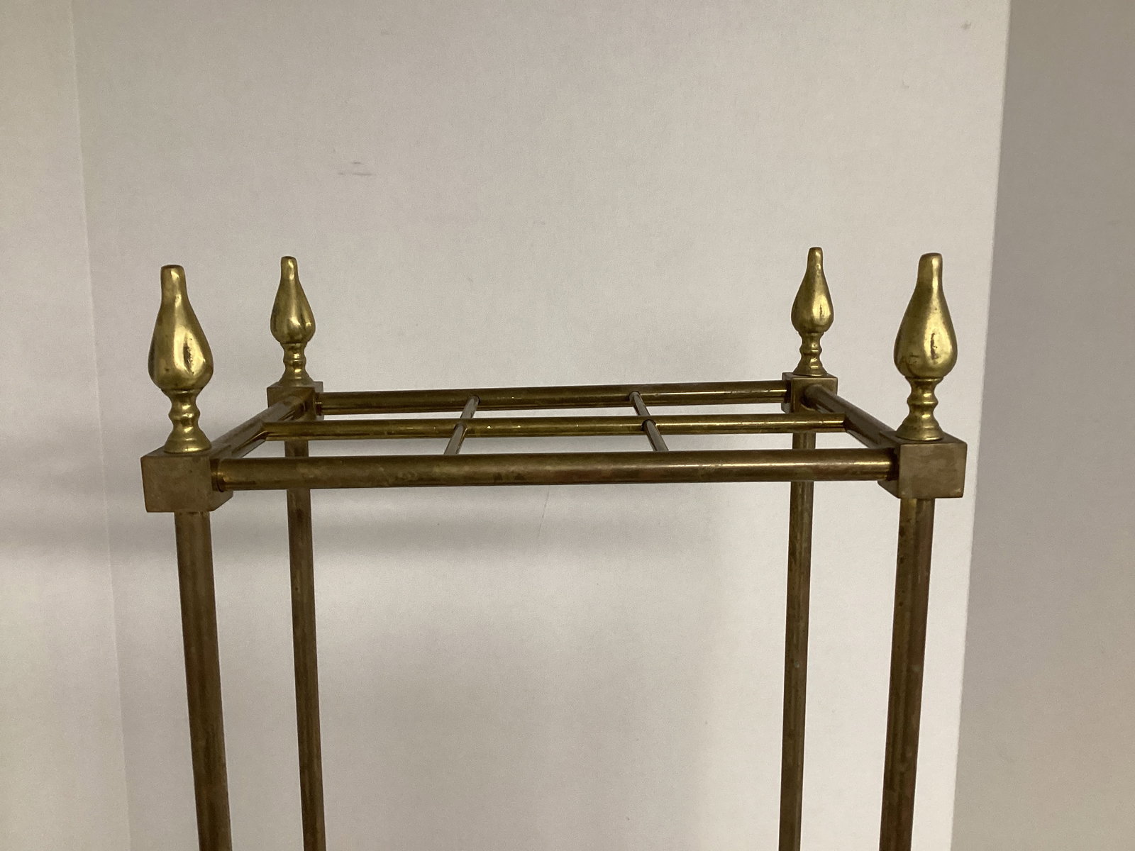 Antique Brass and Cast Iron Umbrella and Cane Stand - 2