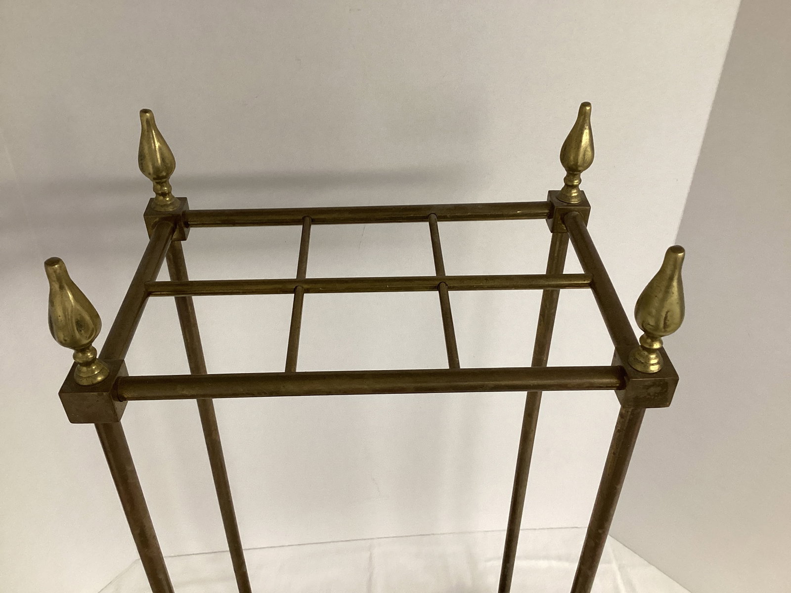 Antique Brass and Cast Iron Umbrella and Cane Stand - 3