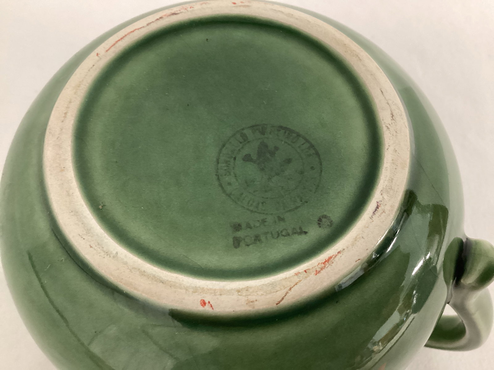 Green Floral Creamer Made in Portugal - 4