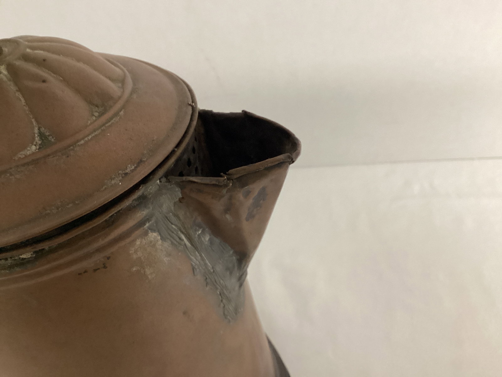 Vintage Copper Coffee Pot - 6