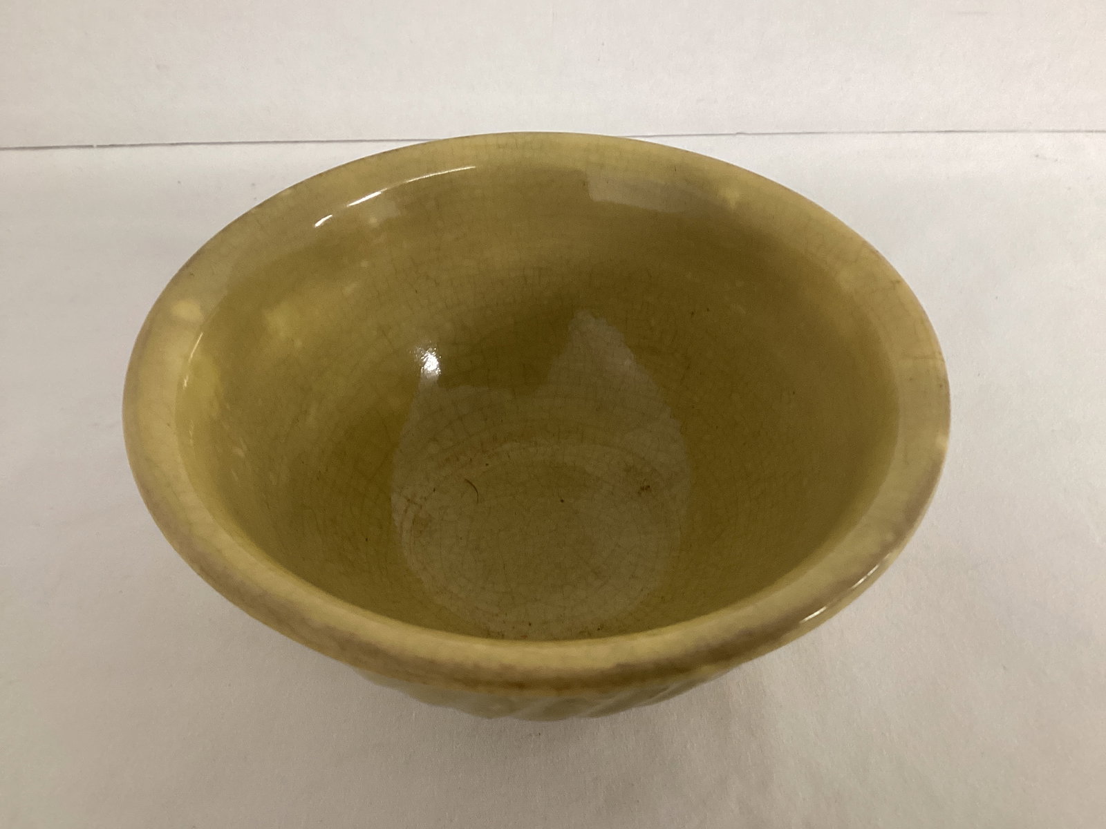 Antique Swirl Pattern Pottery Bowl - 2