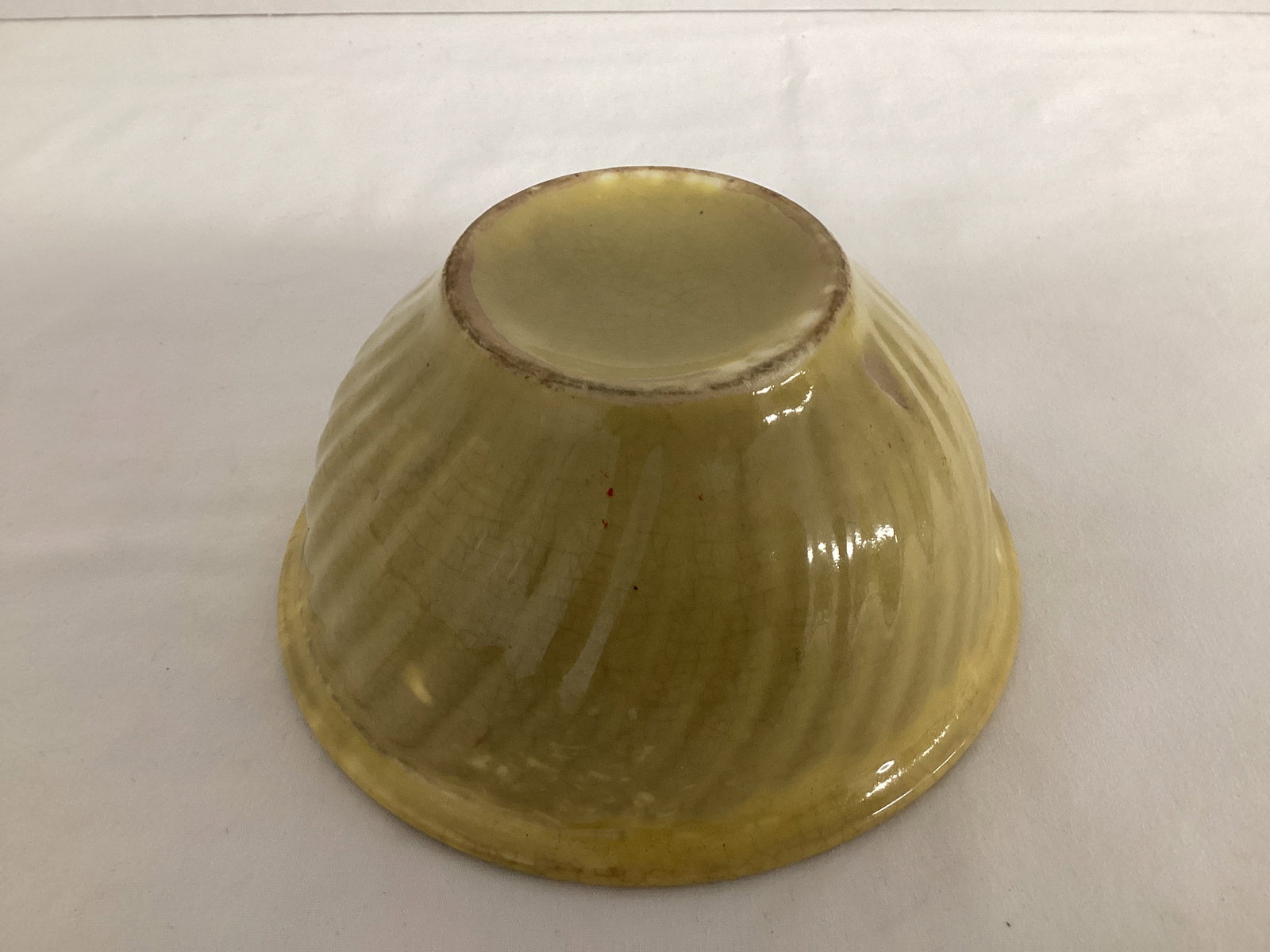 Antique Swirl Pattern Pottery Bowl - 3