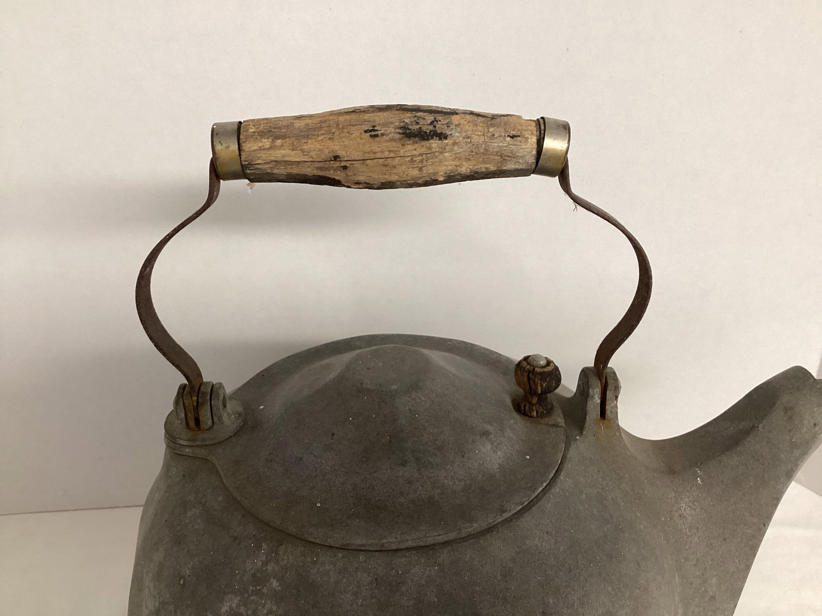 Large Antique Tea Kettle - 2