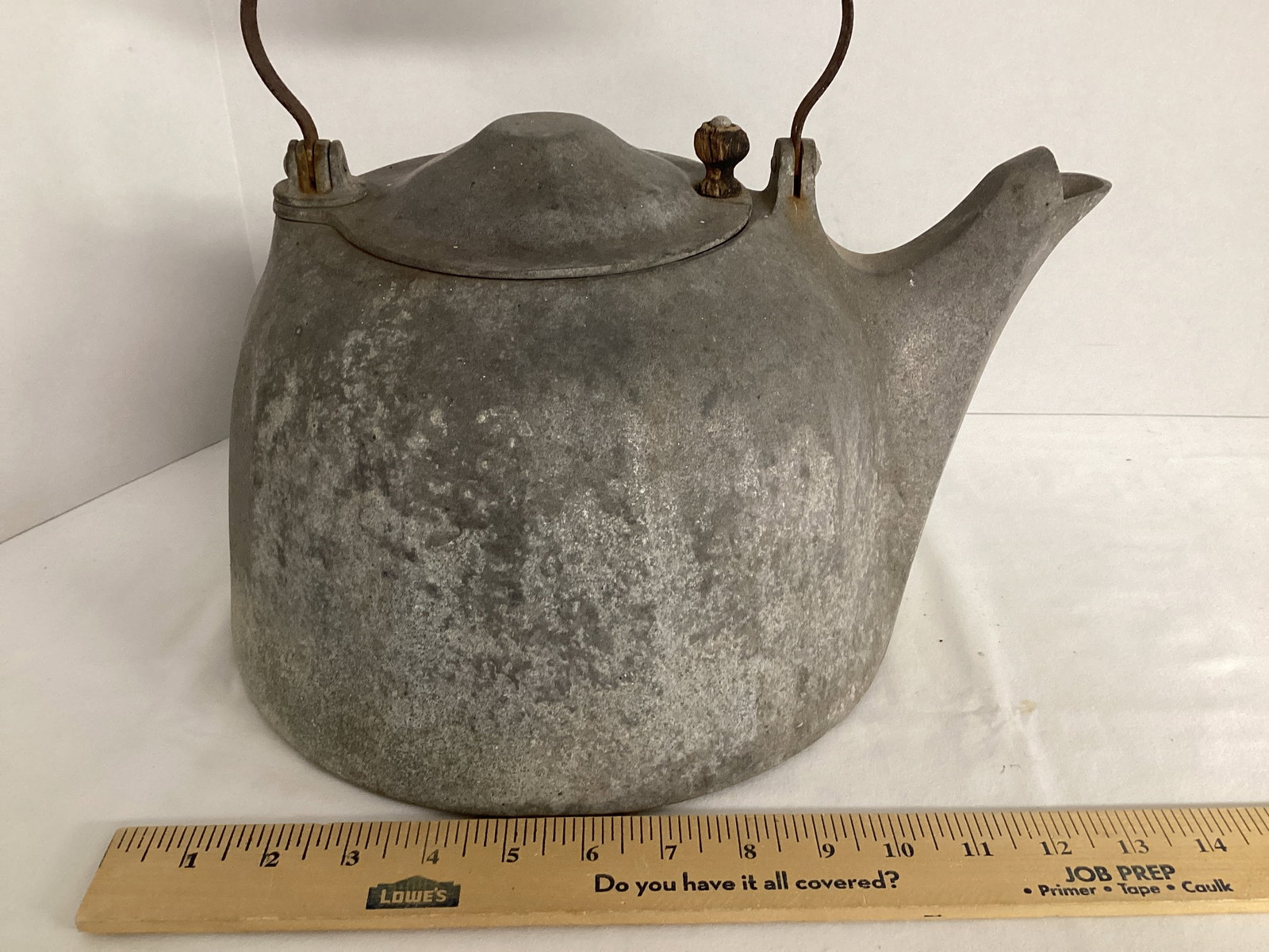 Large Antique Tea Kettle - 4