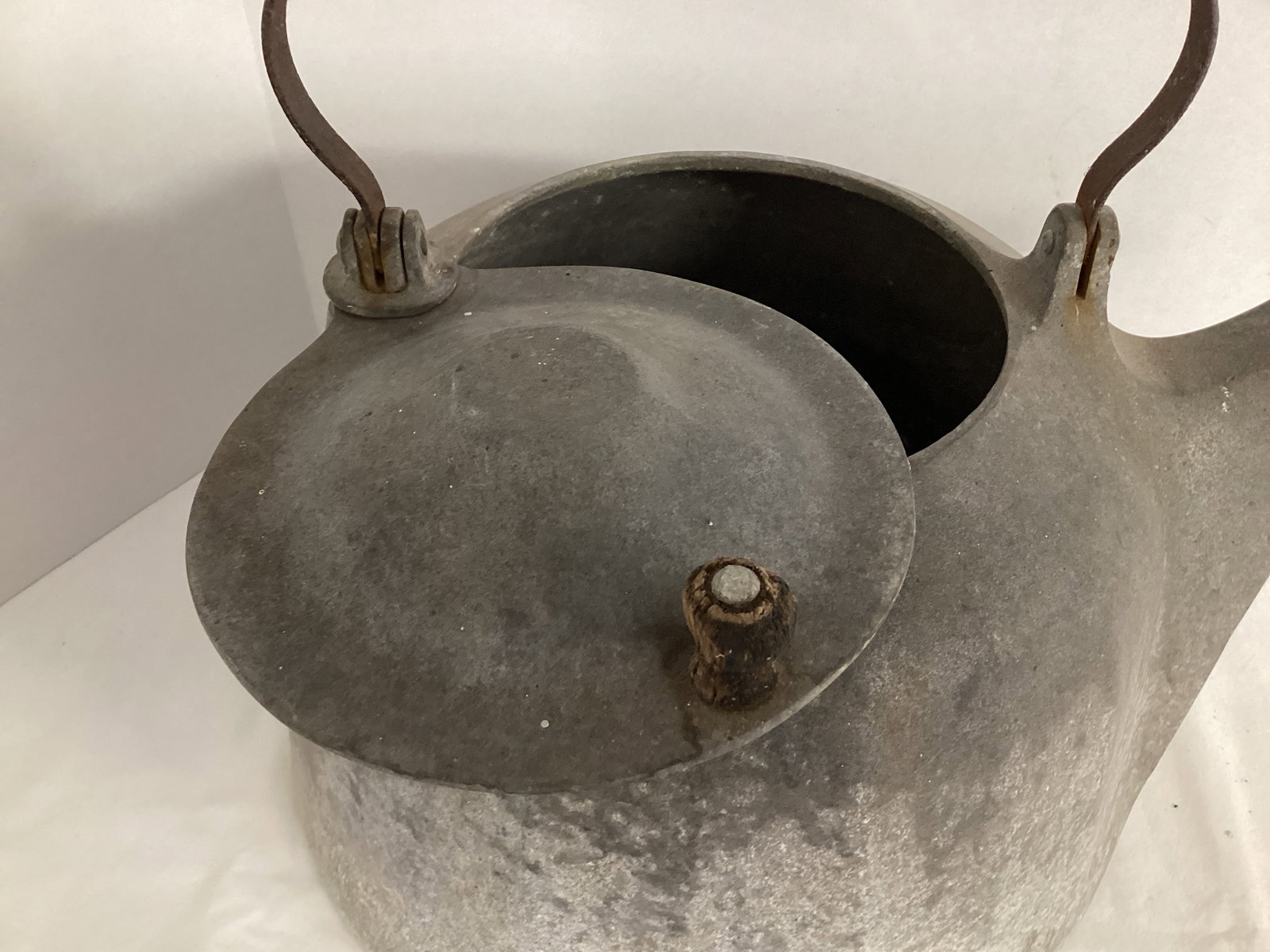 Large Antique Tea Kettle - 5