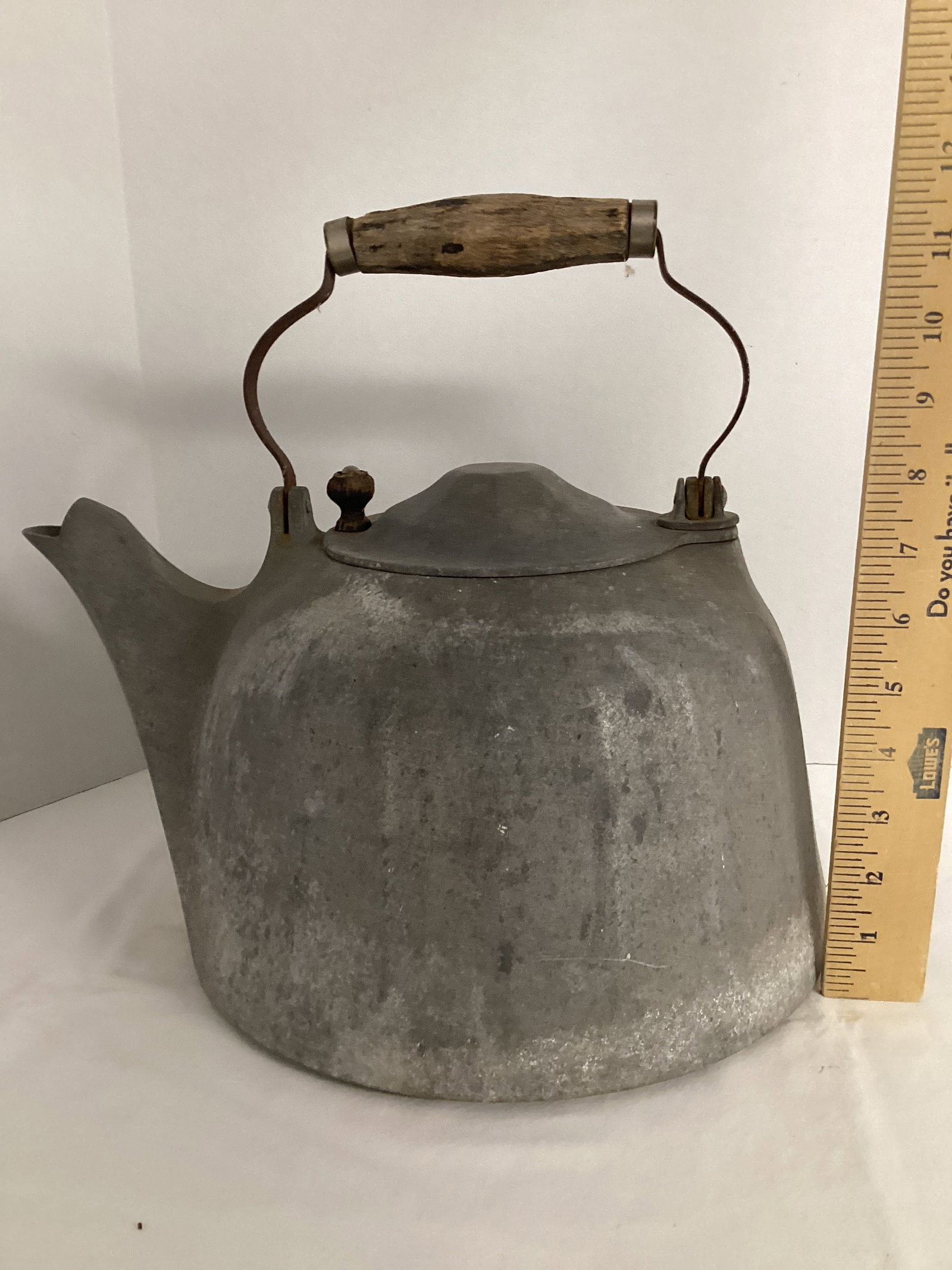 Large Antique Tea Kettle - 7