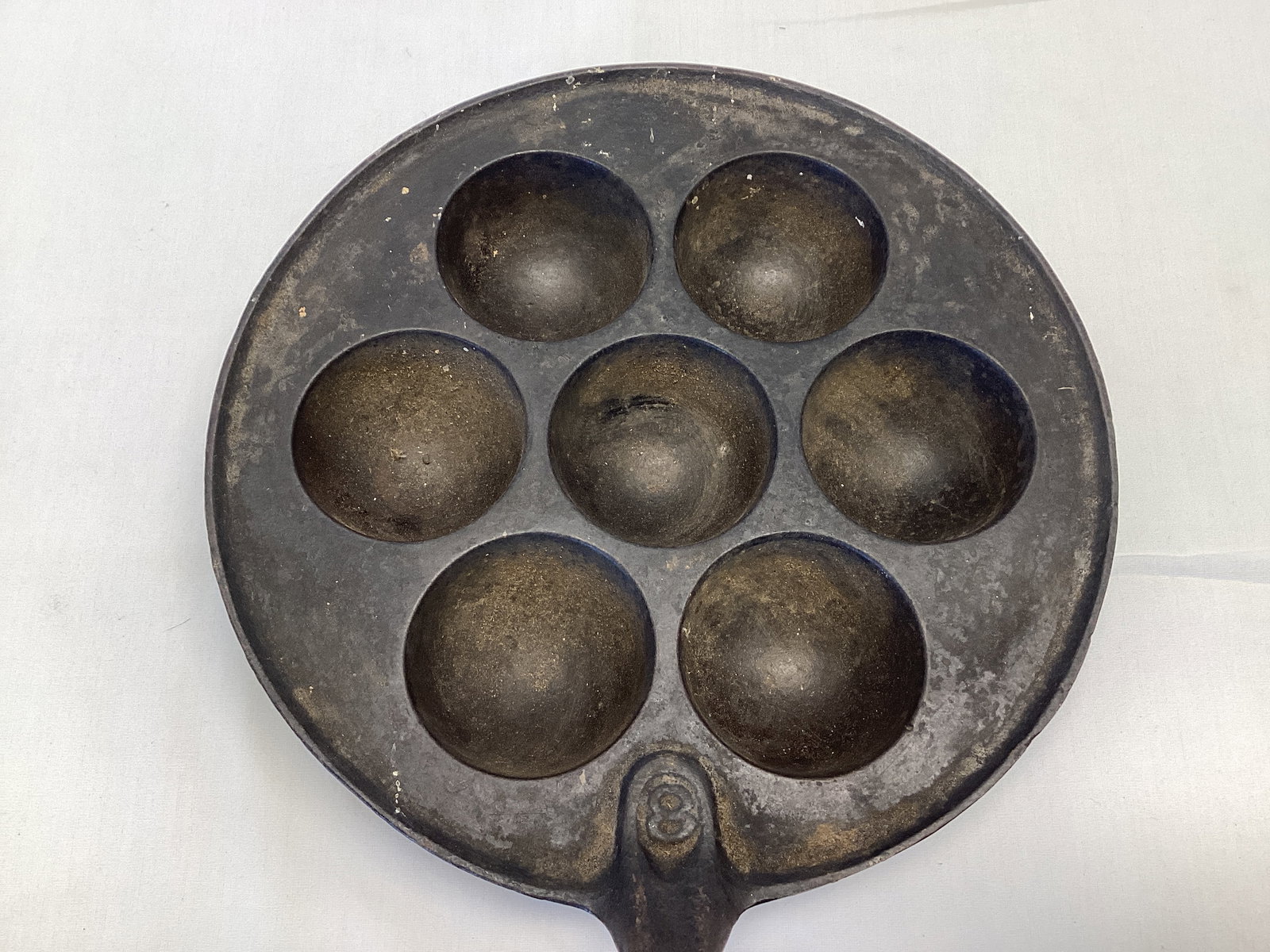 Cast Iron Aebleskiver Danish Spherical Pancake Pan - 2