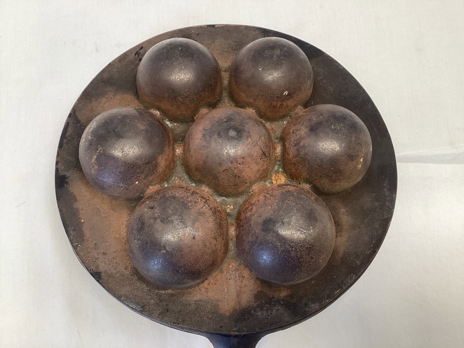 Cast Iron Aebleskiver Danish Spherical Pancake Pan - 5