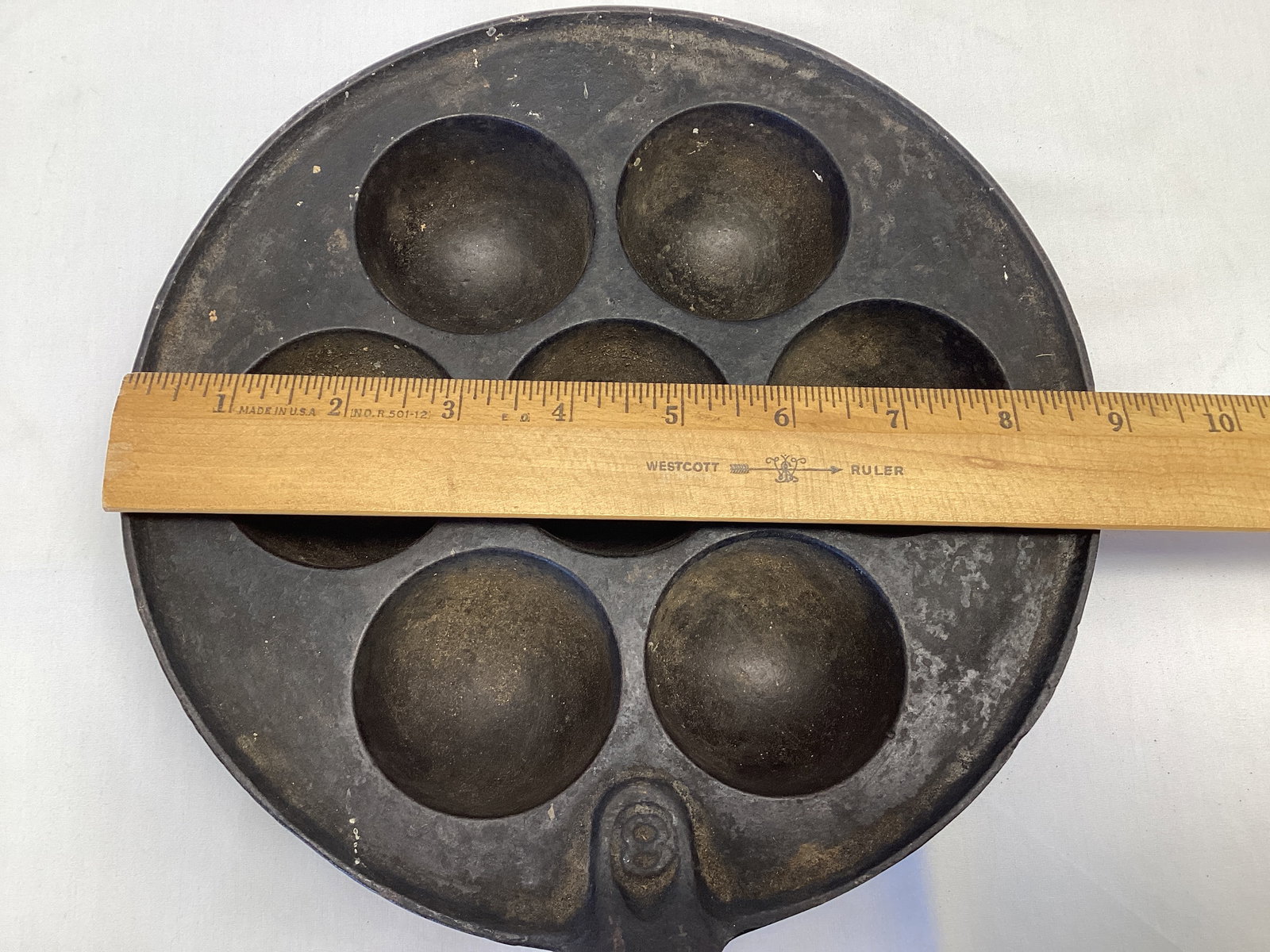 Cast Iron Aebleskiver Danish Spherical Pancake Pan - 7