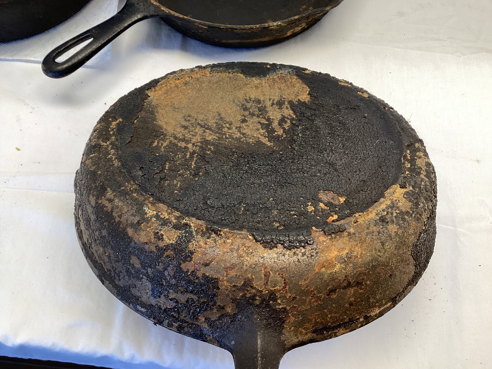 Five Cast Iron Pans - 10