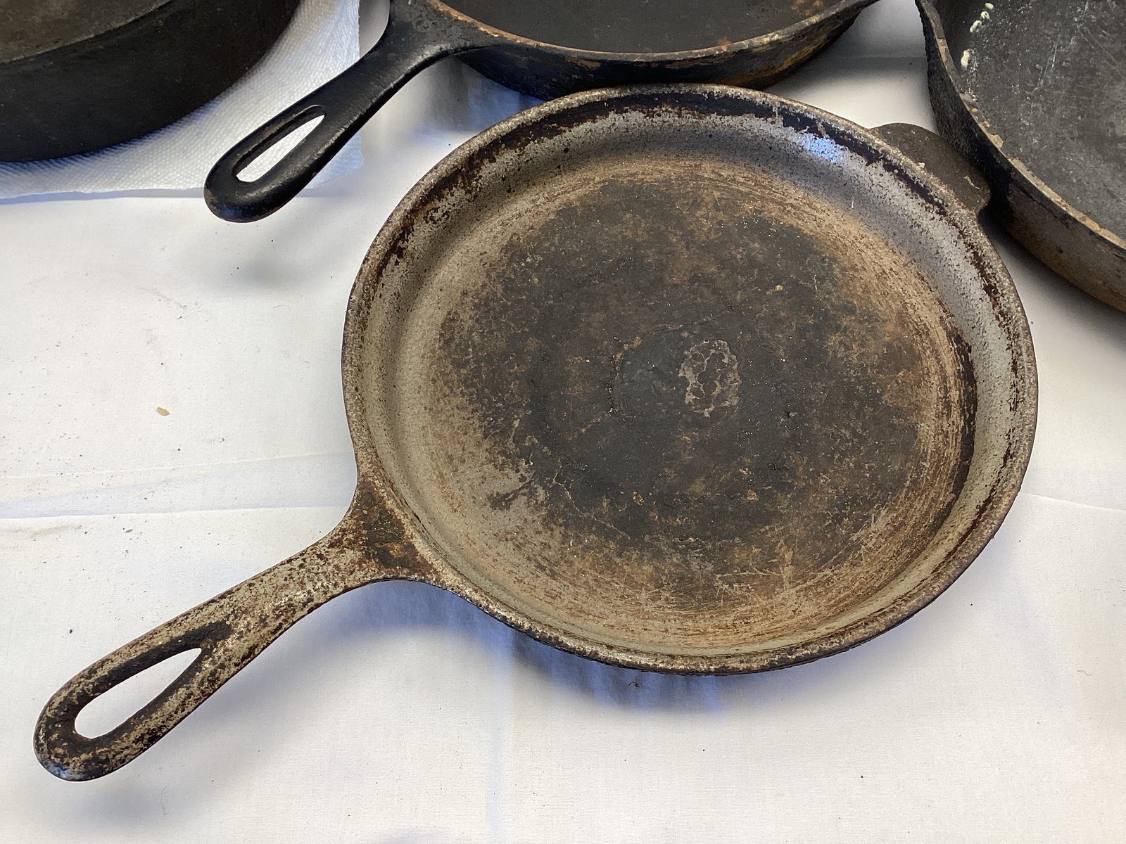 Five Cast Iron Pans - 5