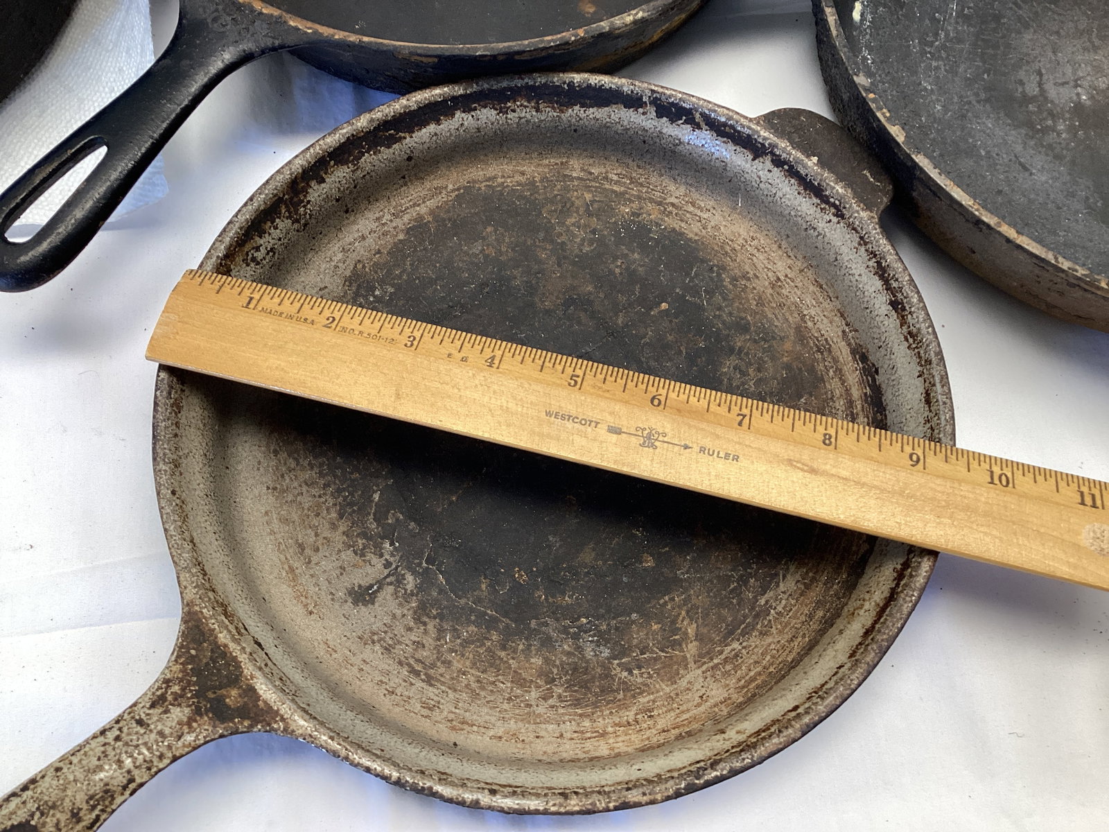 Five Cast Iron Pans - 6