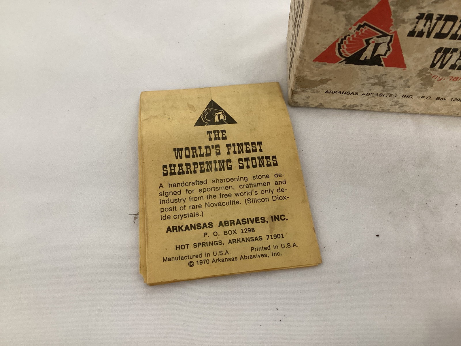 Indian Mountain Whetstones Handi-Stone Knife Sharpener in Box - 5