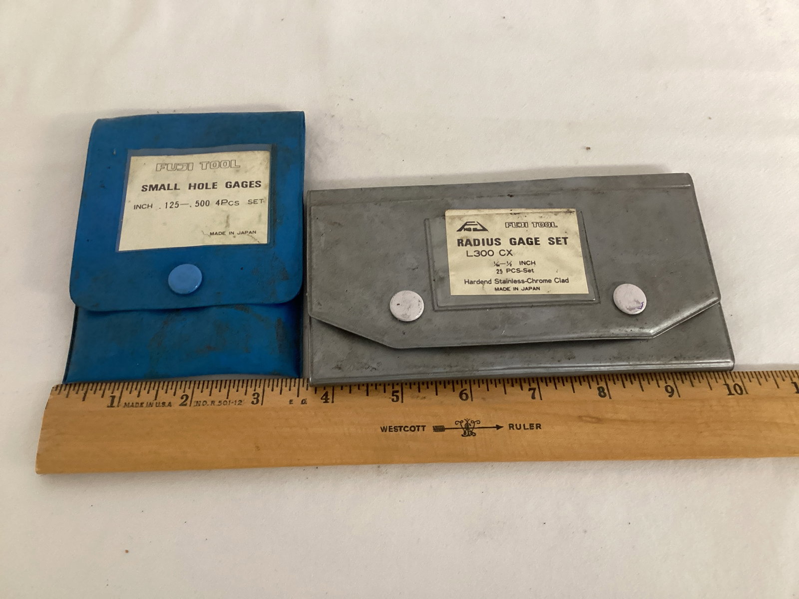 Fuji Tool Small Hole Gauges and Radius Gage Set - 7