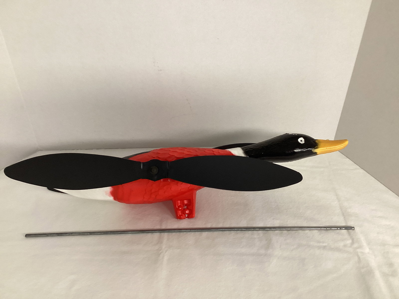 New Union Products Blow Mold Flying Duck Garden Spinner: 20 3/4" long 