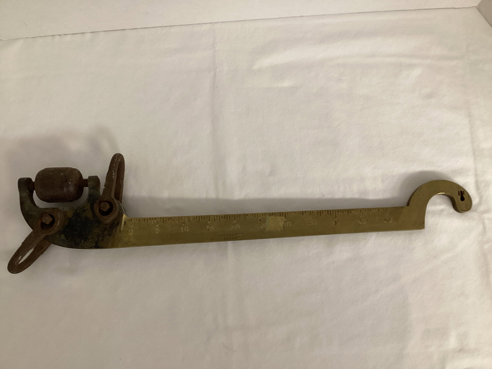 Fairbanks Brass Scale Arm: 20" long 