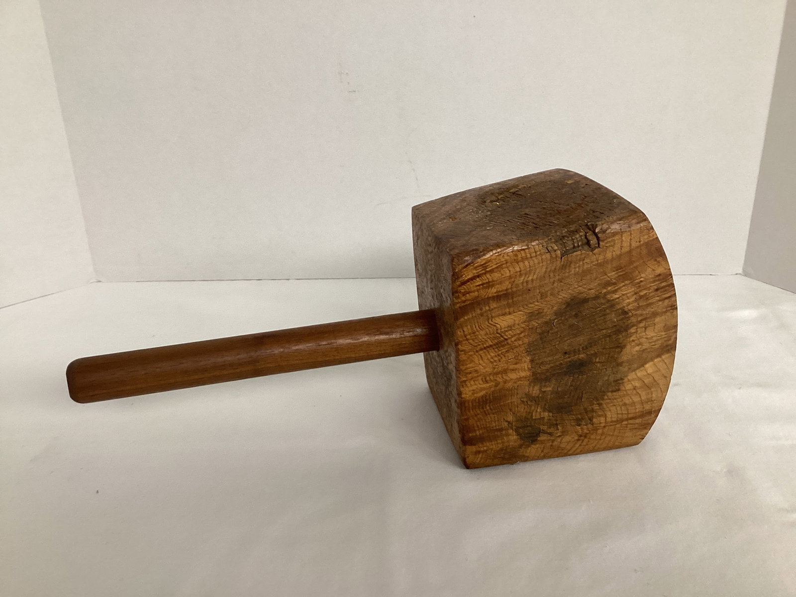 Primitive Burl Wood Mallet: 13" long 