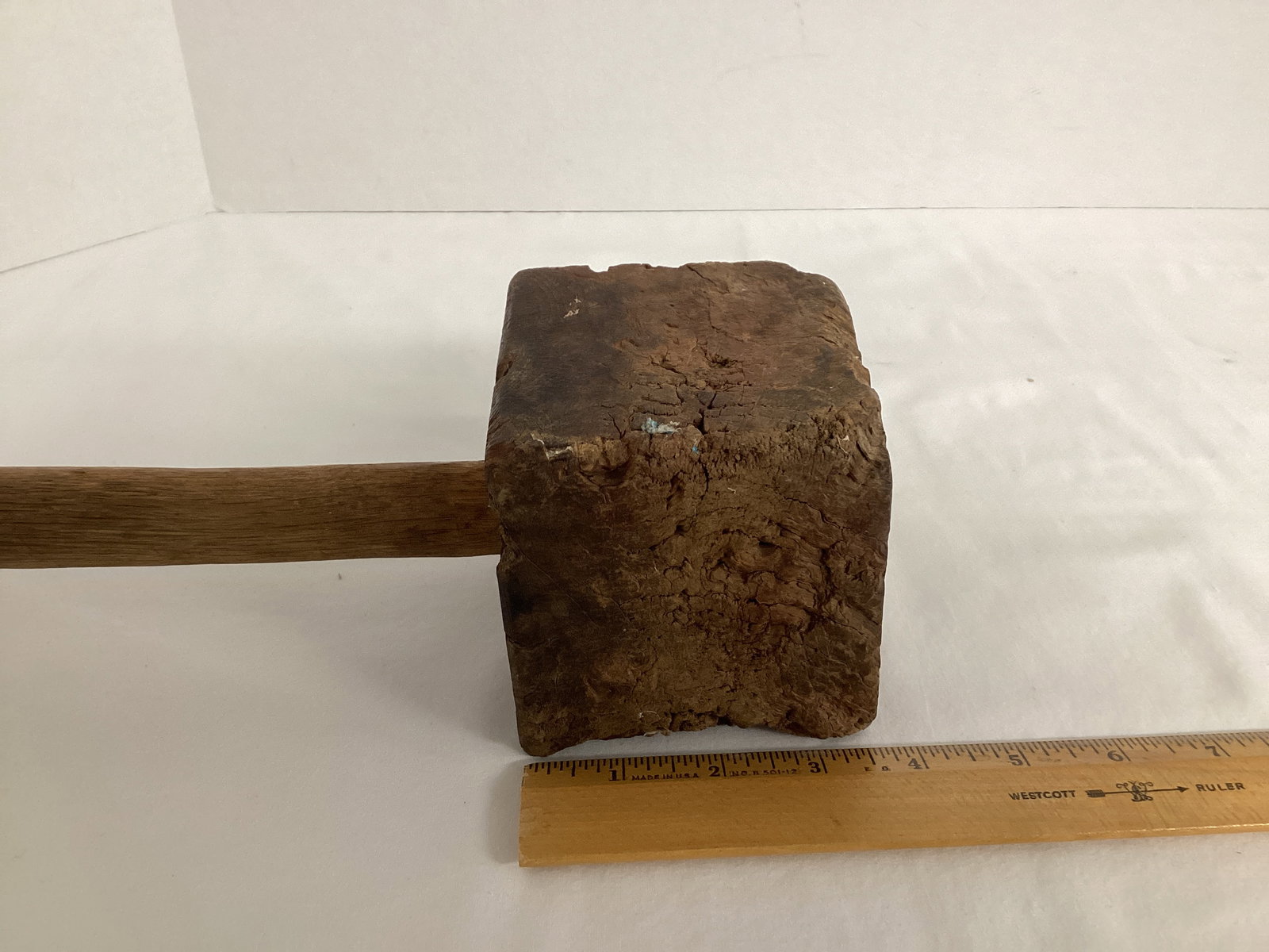 Antique Primitive Wood Mallet - 2