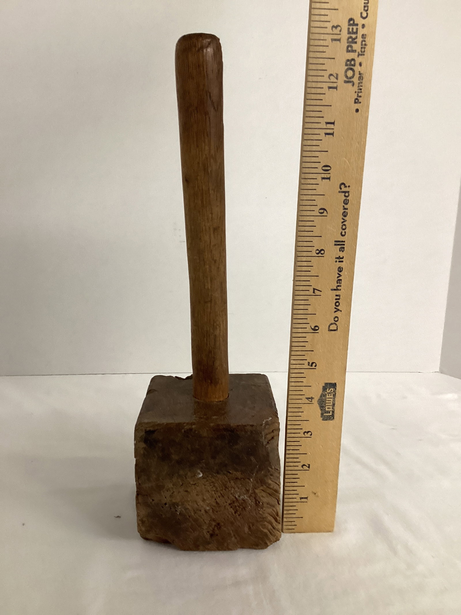 Antique Primitive Wood Mallet - 4