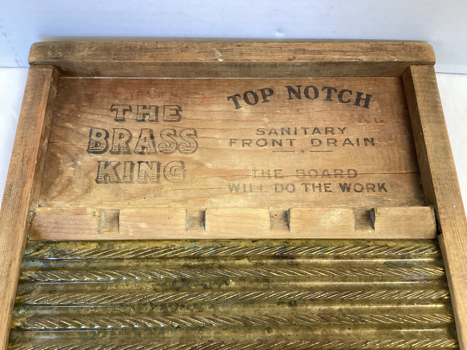 National Washboard Co. No. 801 Brass King Washboard - 6