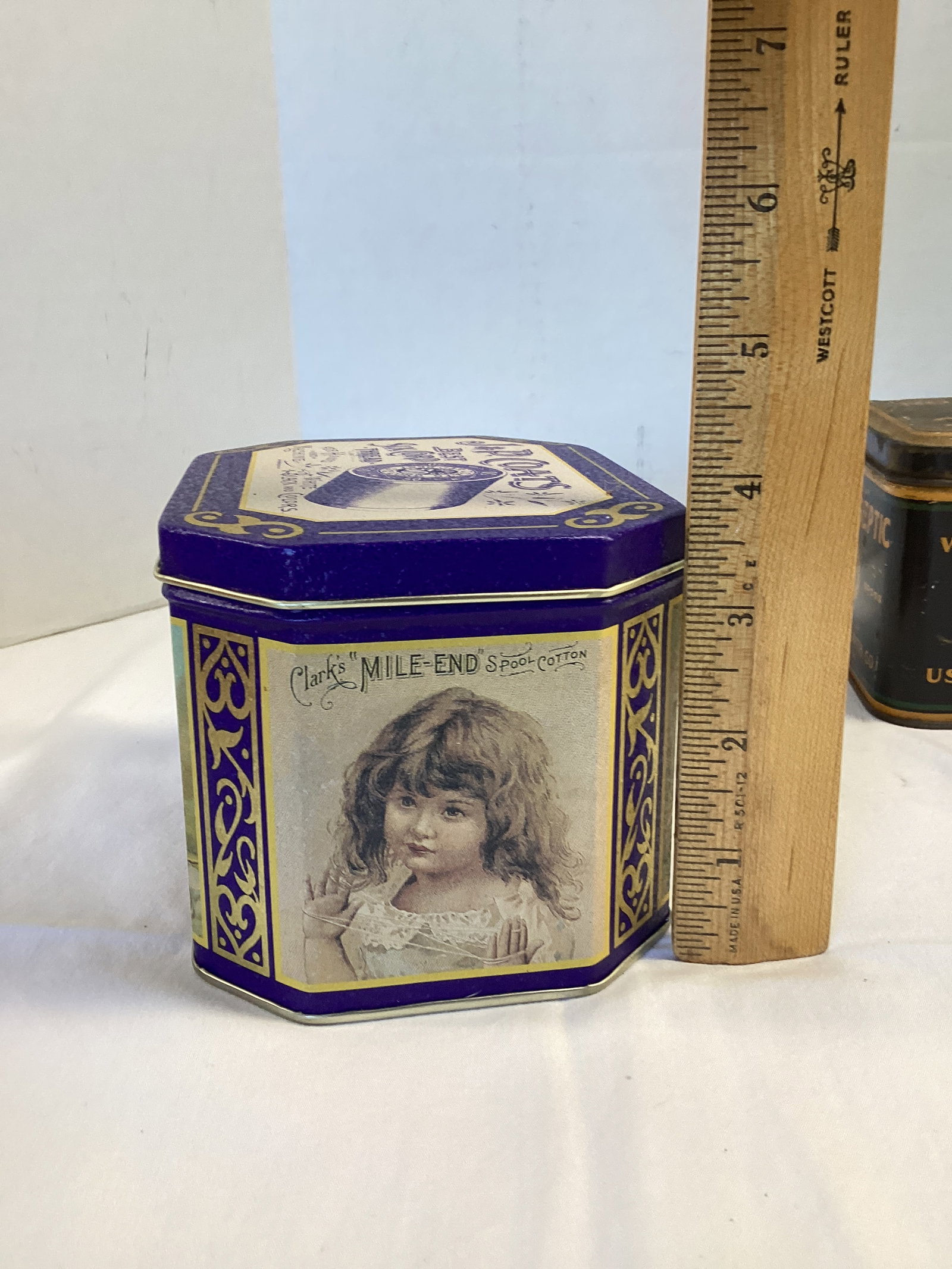 Advertising Tins - Crayola, Lipton, Oceanic Cut Plug, J&P Coats, and More - 4