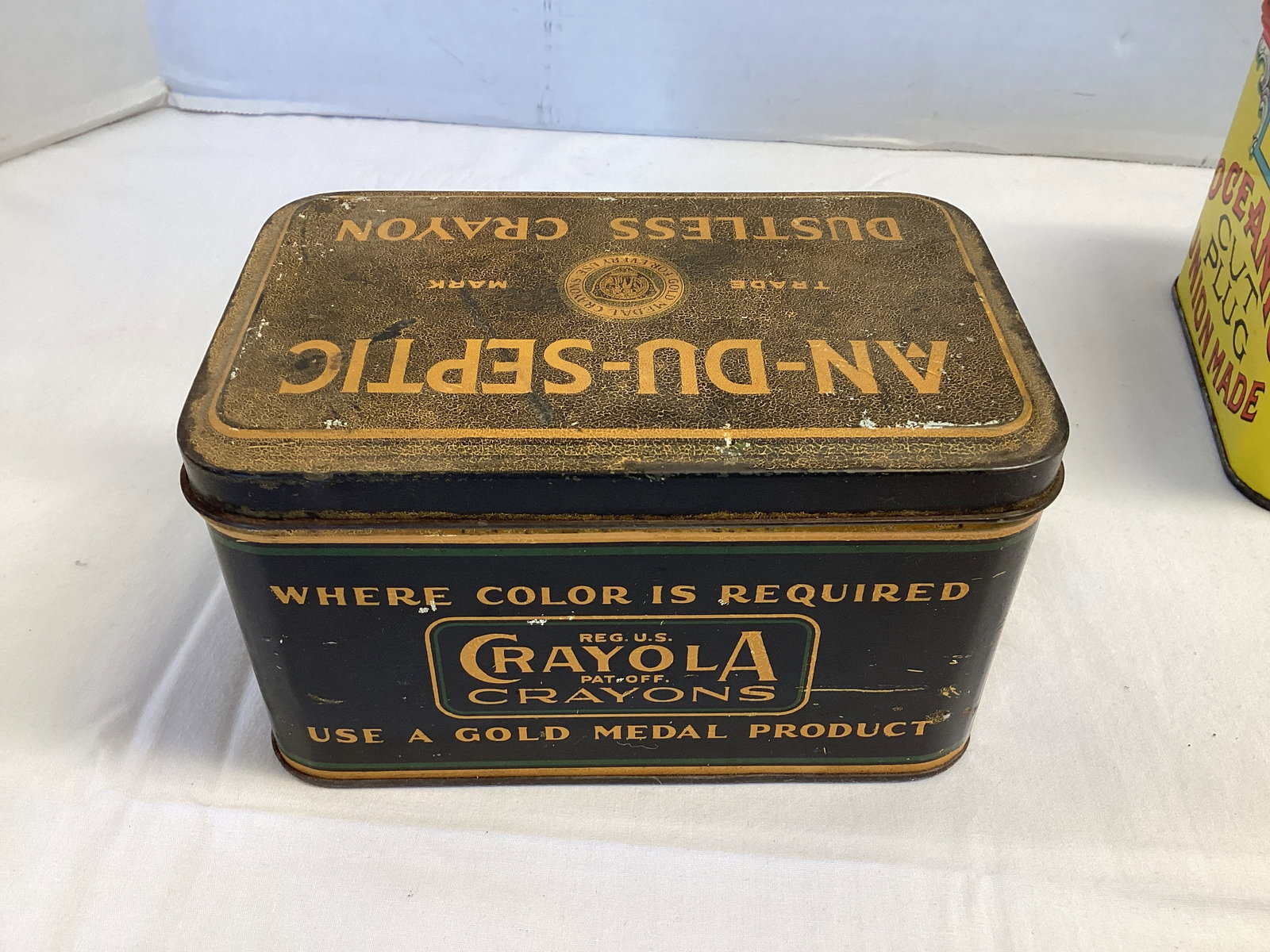 Advertising Tins - Crayola, Lipton, Oceanic Cut Plug, J&P Coats, and More - 5