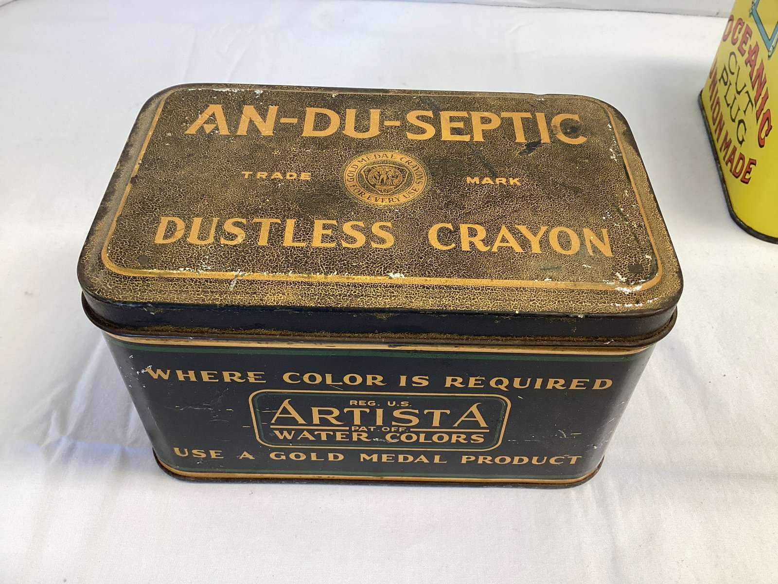 Advertising Tins - Crayola, Lipton, Oceanic Cut Plug, J&P Coats, and More - 6
