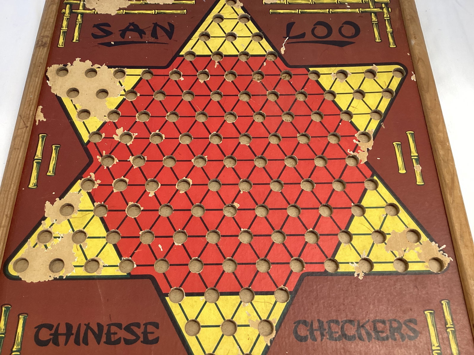 Northwestern Products San Loo Chinese Checkers Ante-Up-Rummy Double Sided Game Board - 3
