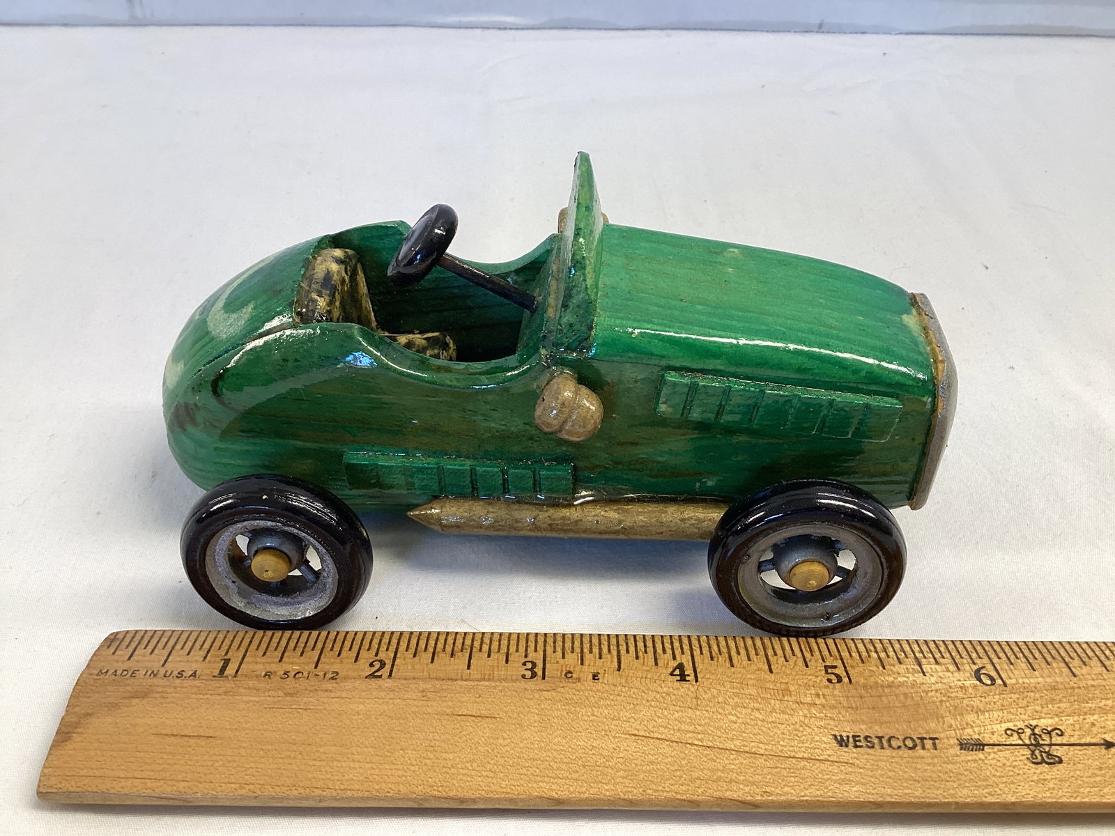 Hand Crafted Wood Racecar - 3